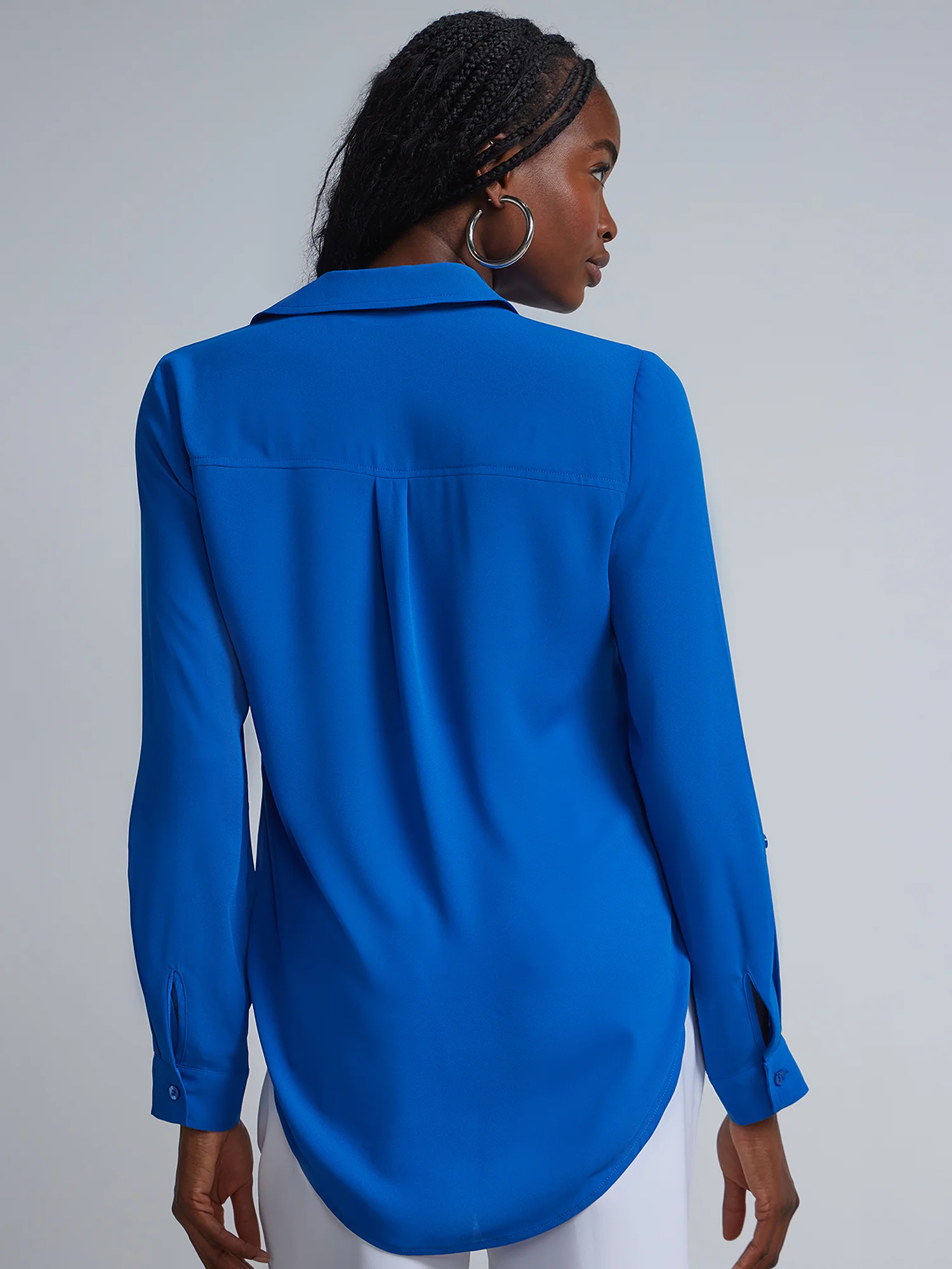 Button-Front Blouse - Image 16