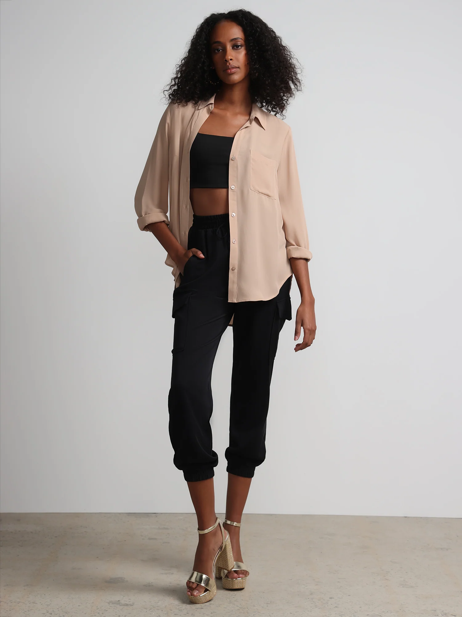 Button-Front Blouse - Image 27