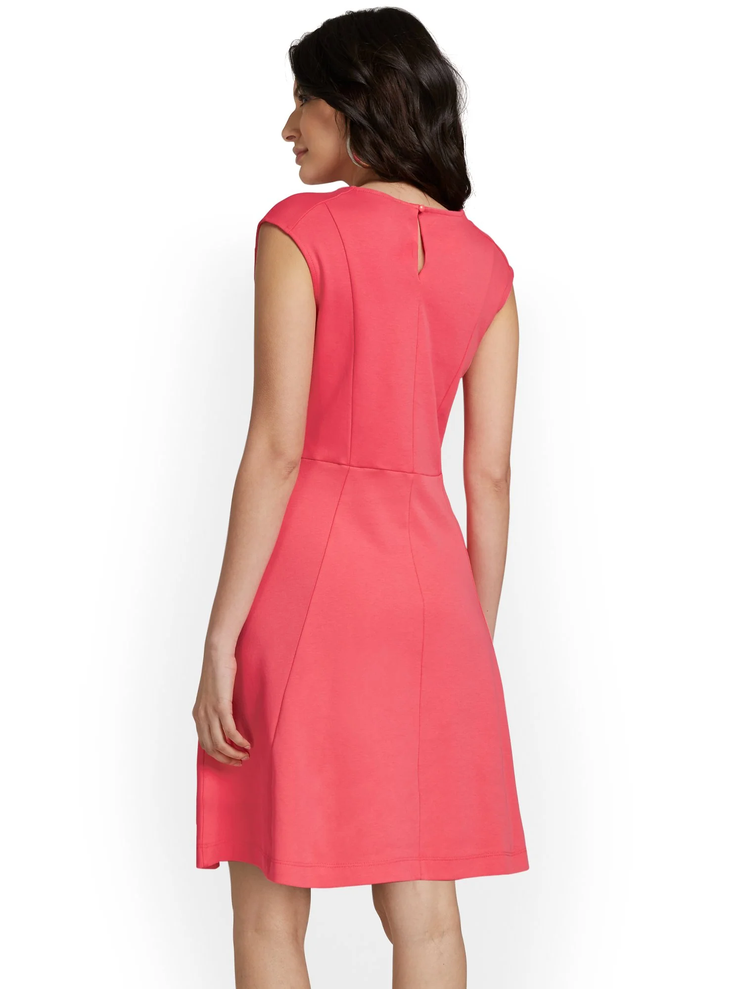 Button-Front Flare Dress - City Knits - Image 12