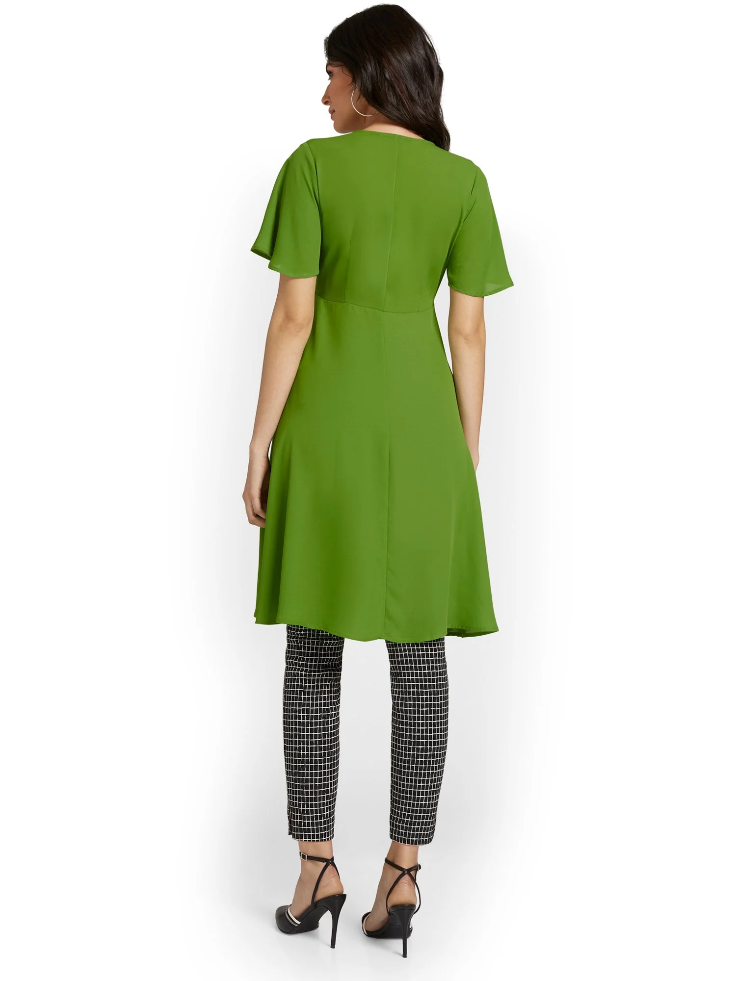 Button-Front Maxi Blouse - Image 3