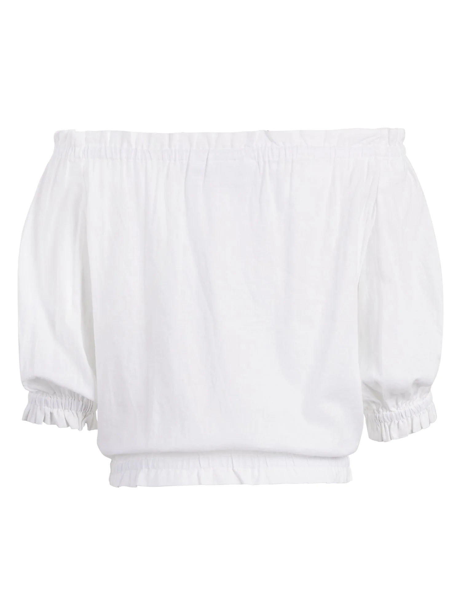 Button-Front Off-The-Shoulder Top - Image 3
