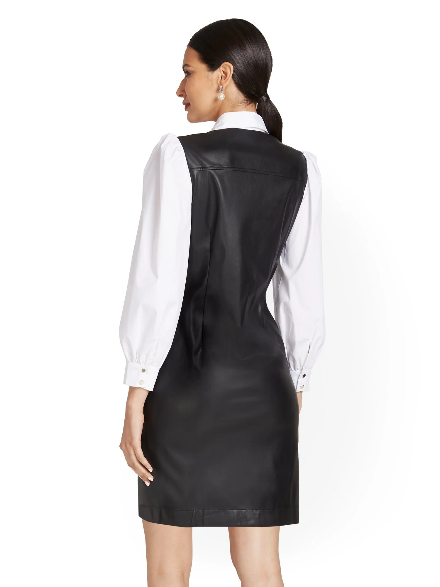Button-Front Shift Dress - Image 3