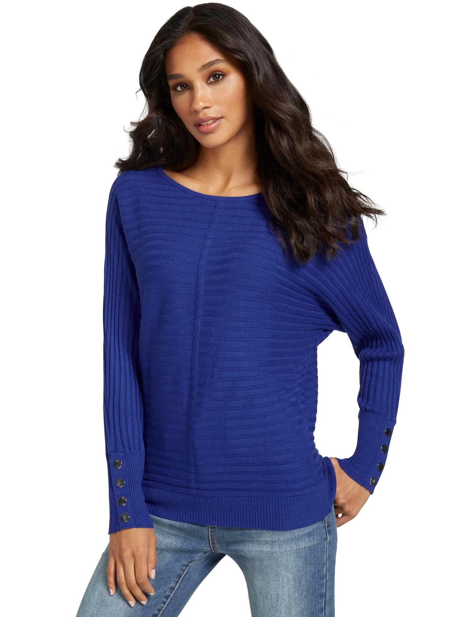 Button-Sleeve Dolman Sweater - Image 18