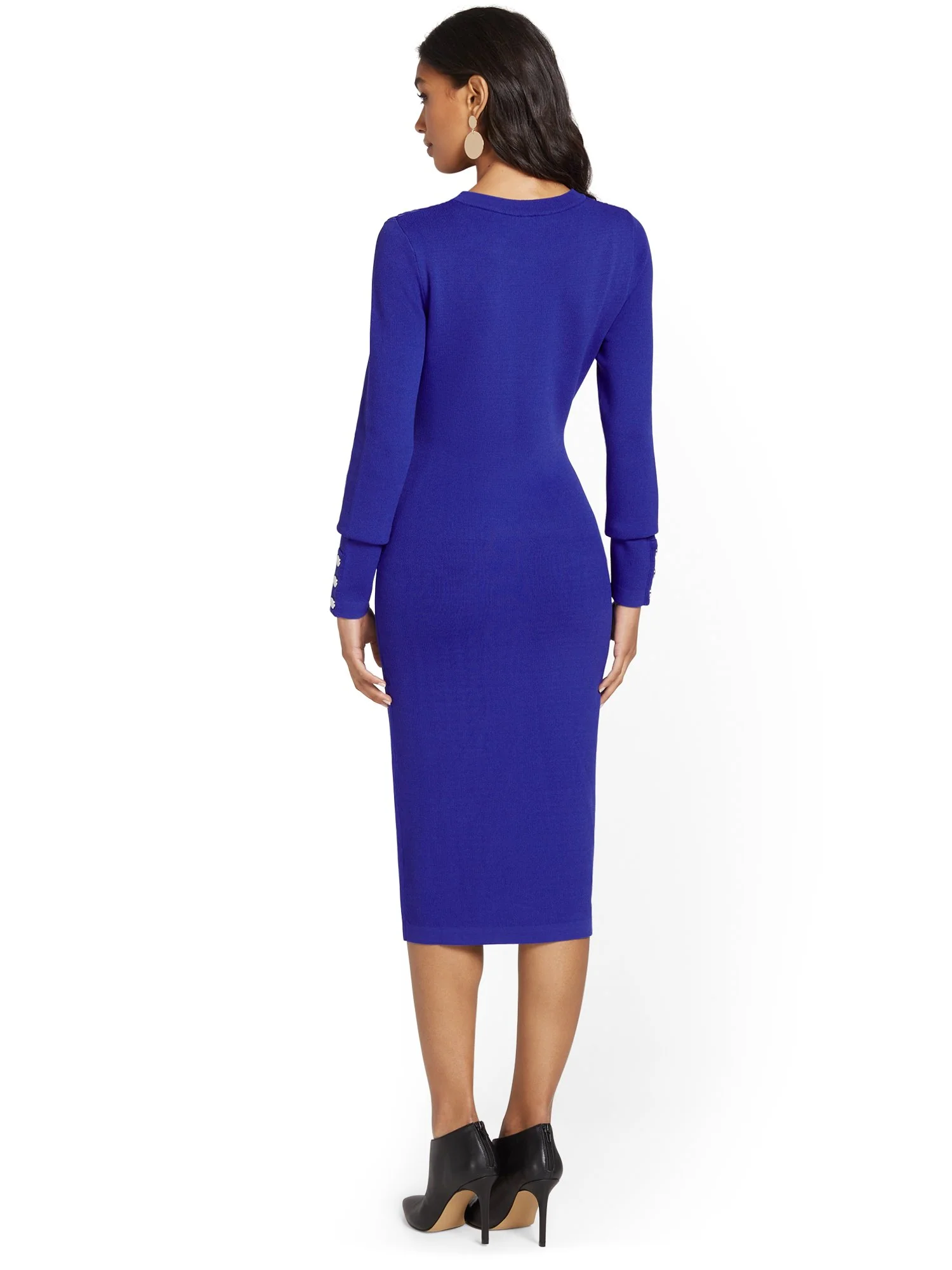 Cable-Front Sweater Dress - Image 9
