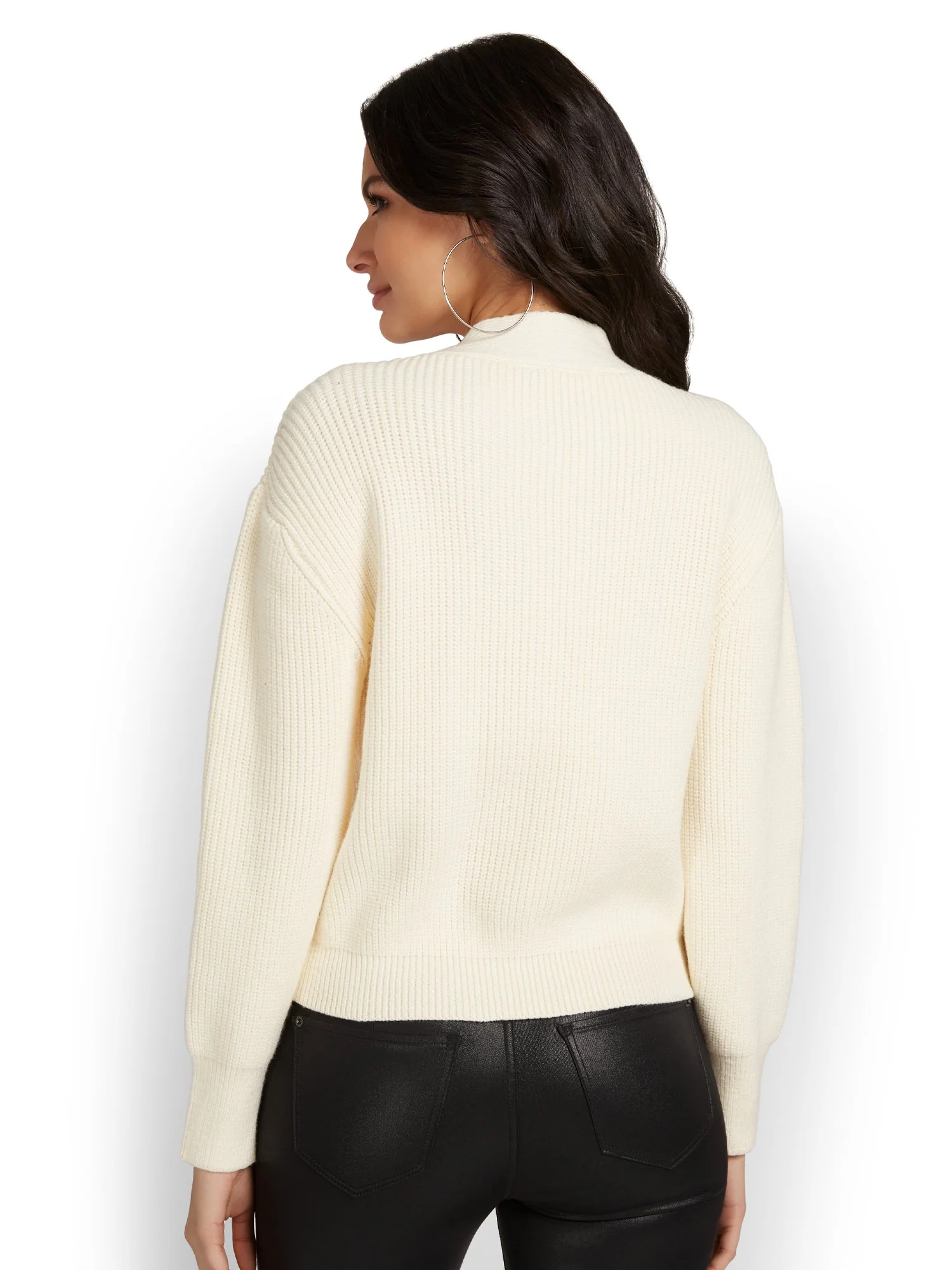Lumiere Cable-Knit Cut-Out Sweater - Brands We Love - Image 3