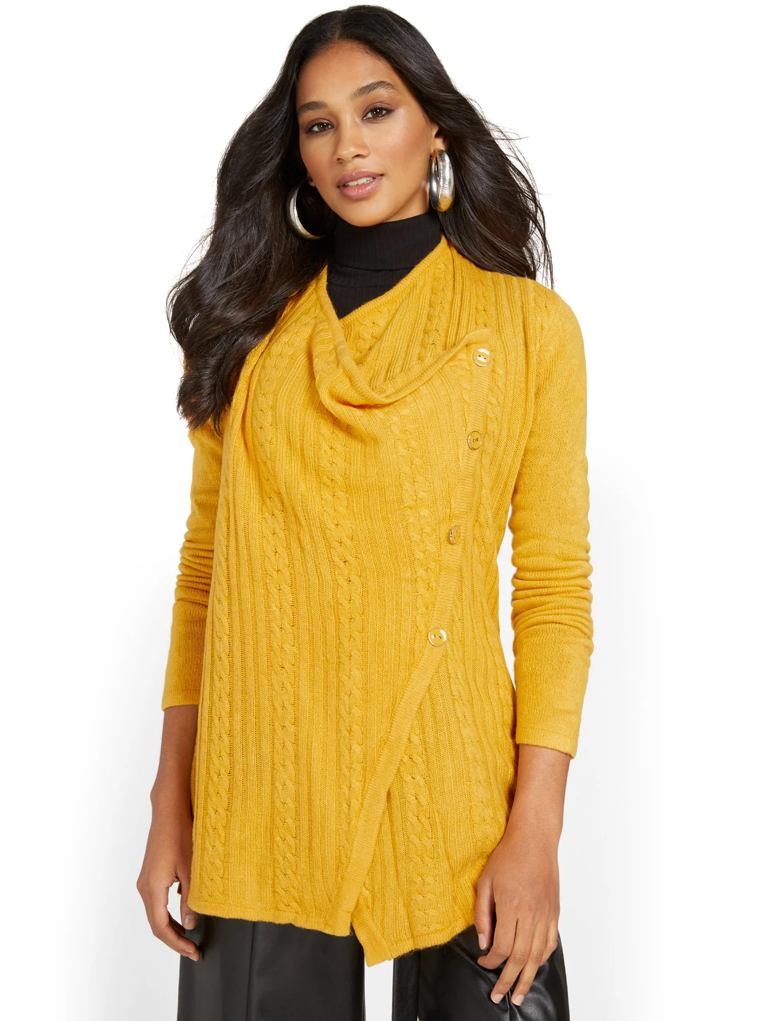 Cable-Knit Flyaway Cardigan - Image 19