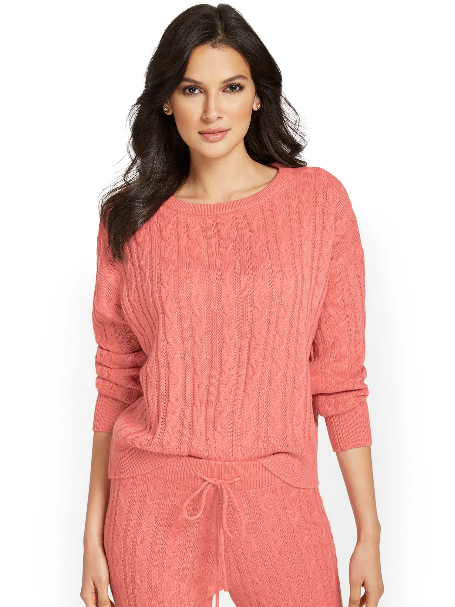 Cable-Knit Pullover Sweatshirt - Image 11