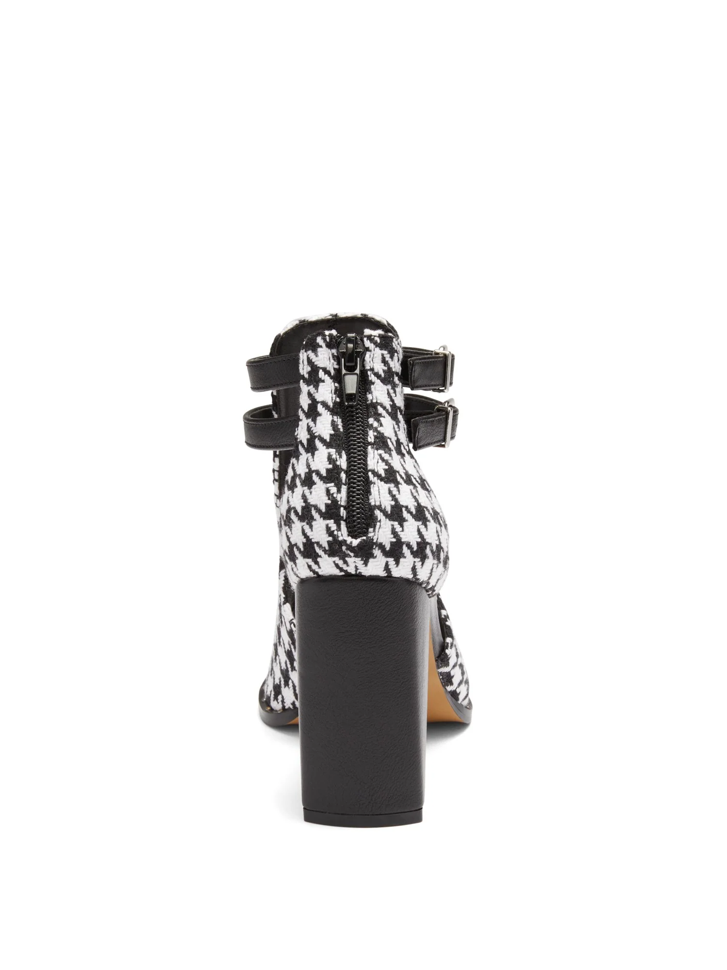 Camila Open-Toe Bootie - Houndstooth - Image 3