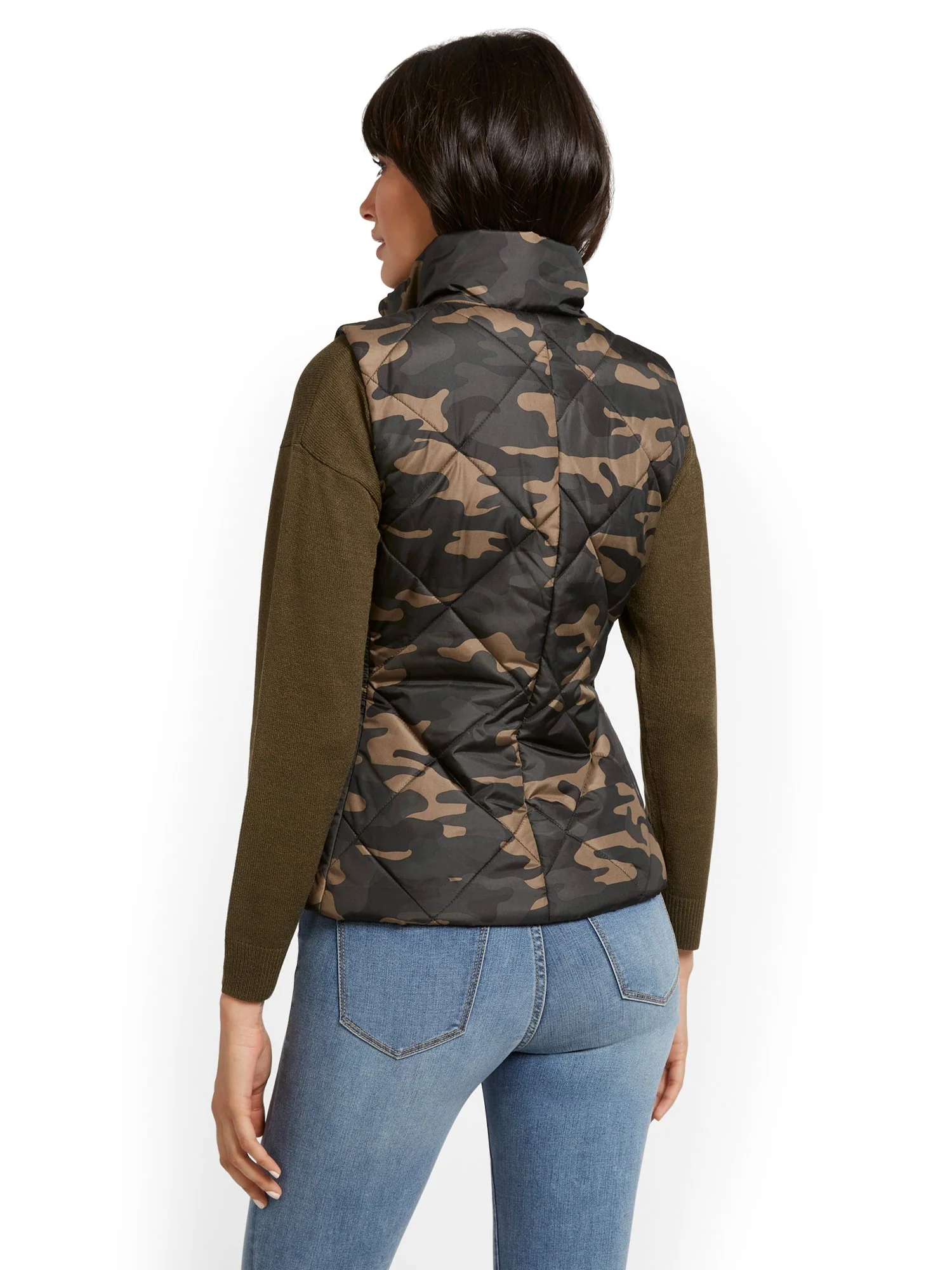 Camo-Print Puffer Vest - Image 3