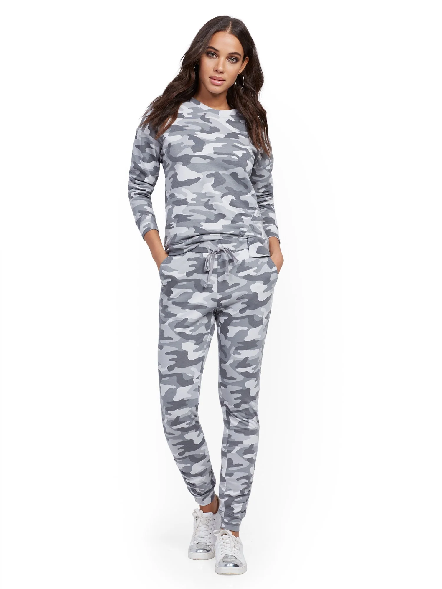 Camo-Print Ruched Jogger Pant - Image 4