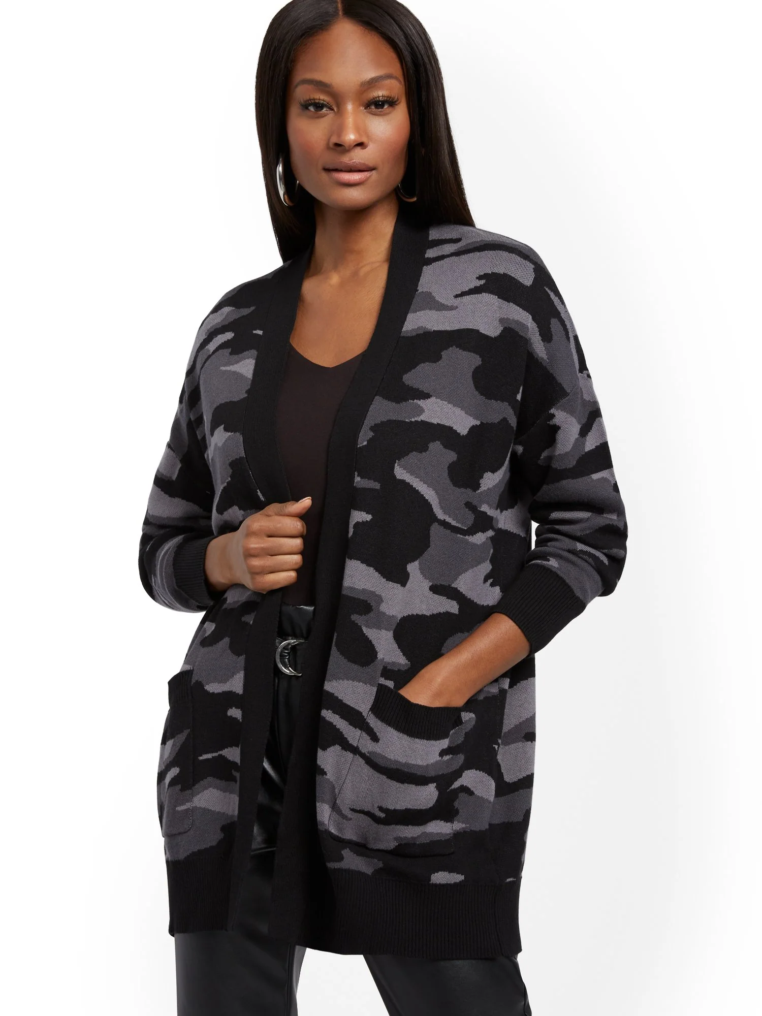 Camouflage-Print Cardigan - Image 2