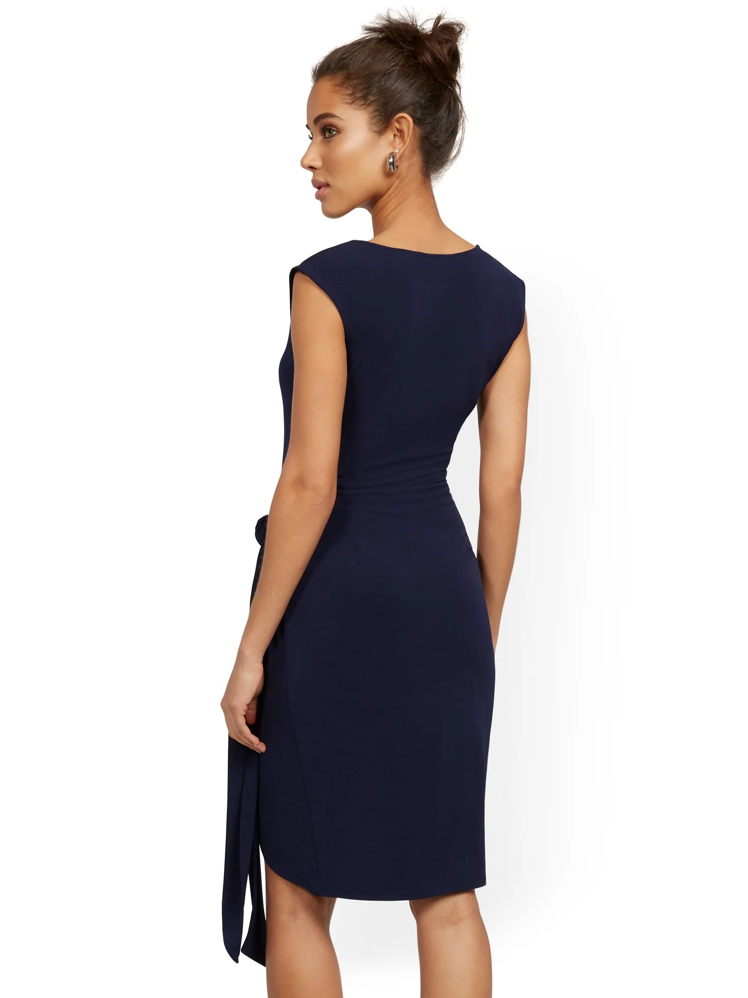 Cap-Sleeve Wrap Dress - Image 3