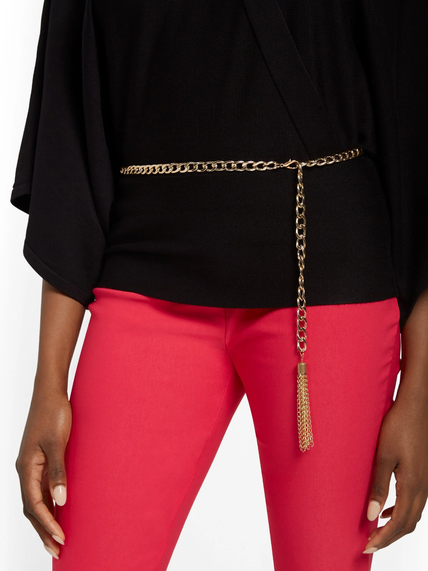 Chain-Belt Kimono Sweater - Image 4