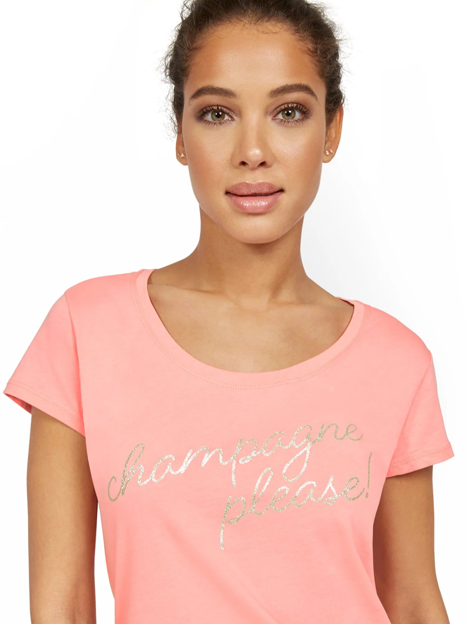Champagne Please Graphic Tee - Image 2