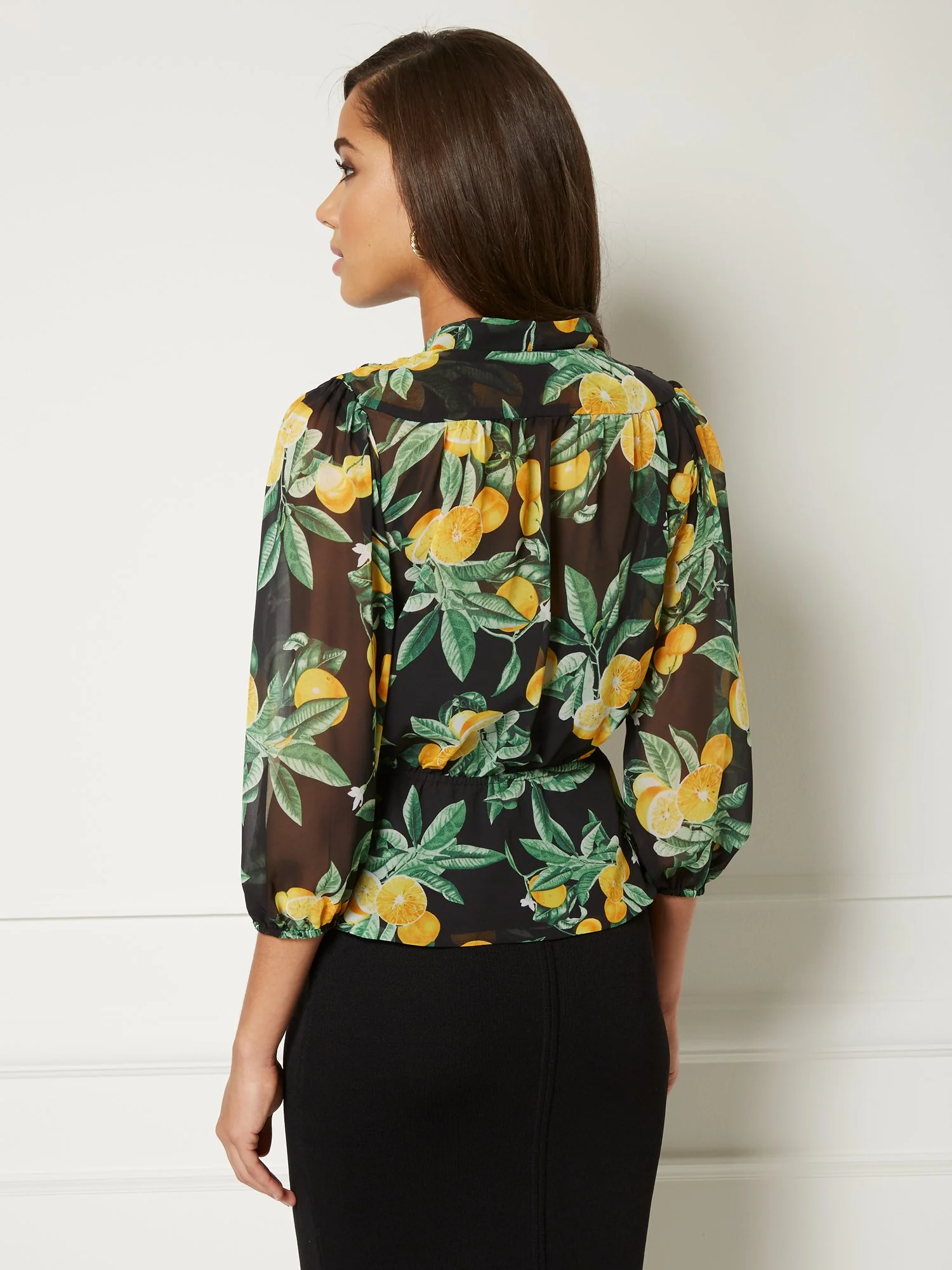 Charlotte Wrap Blouse - Eva Mendes Collection - Image 3