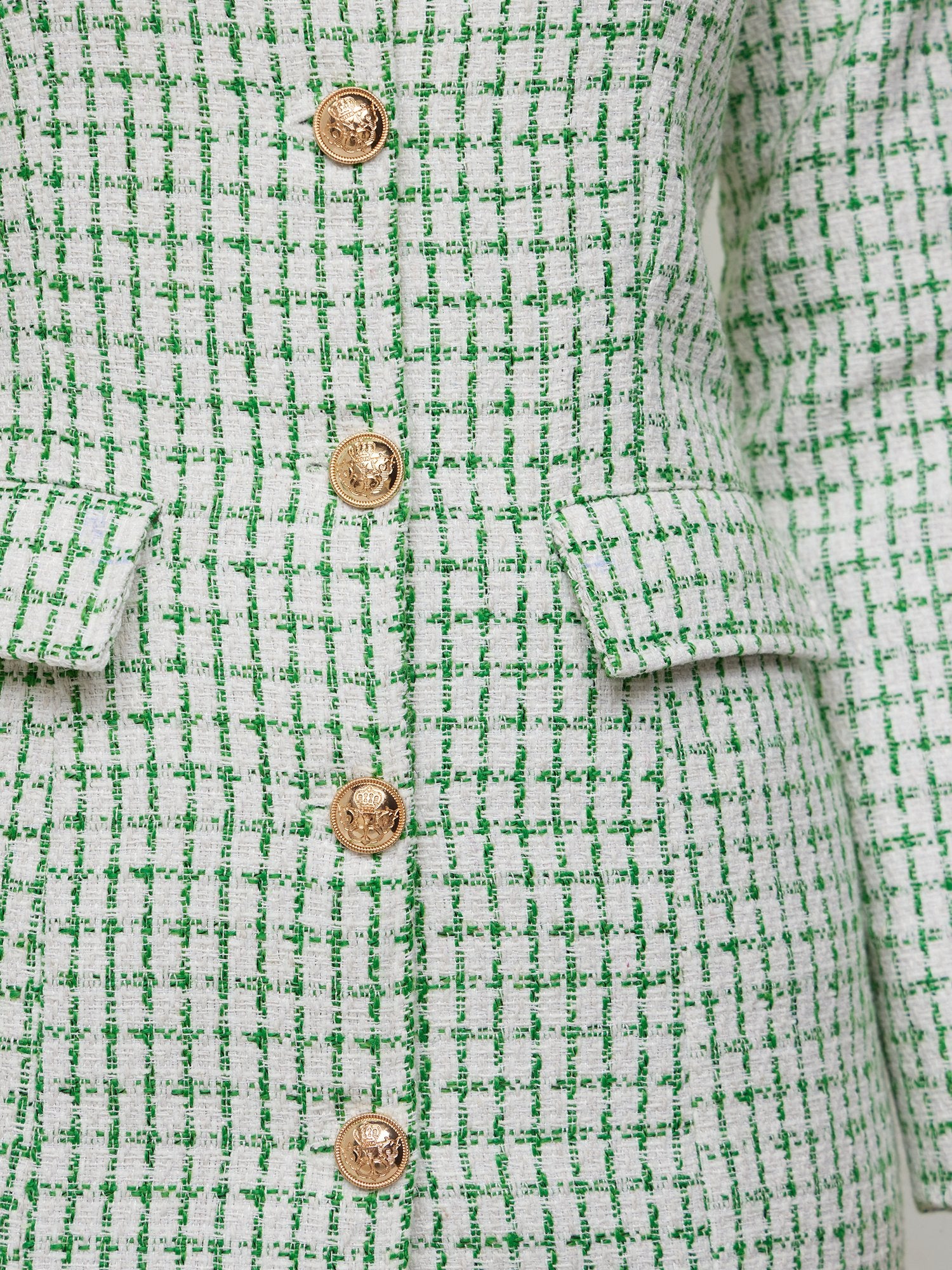 Check-Tweed Blazer Dress - Image 3