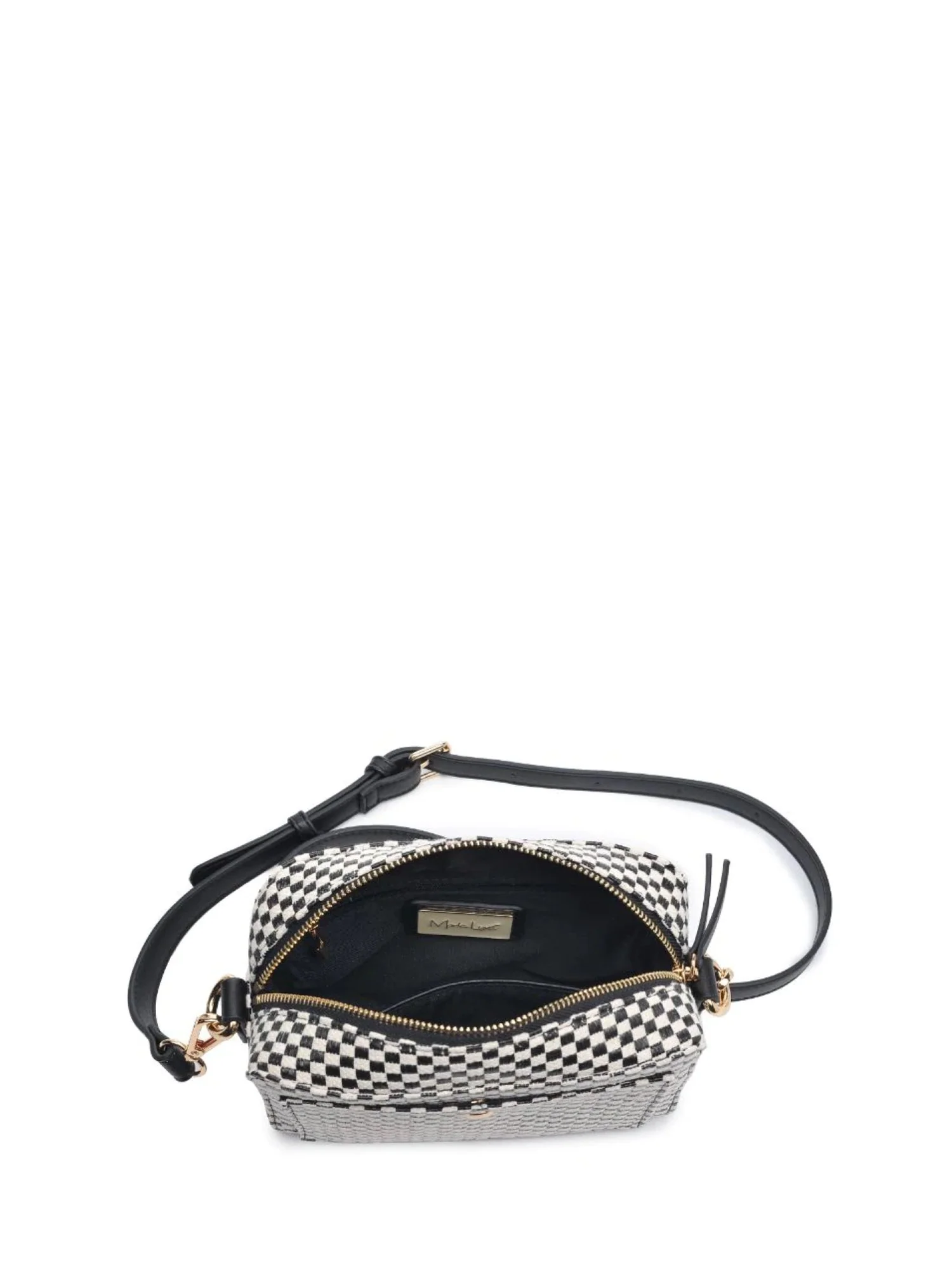 American Fashion Accessories Check-Woven Crossbody Bag - Brands We Love - Image 4