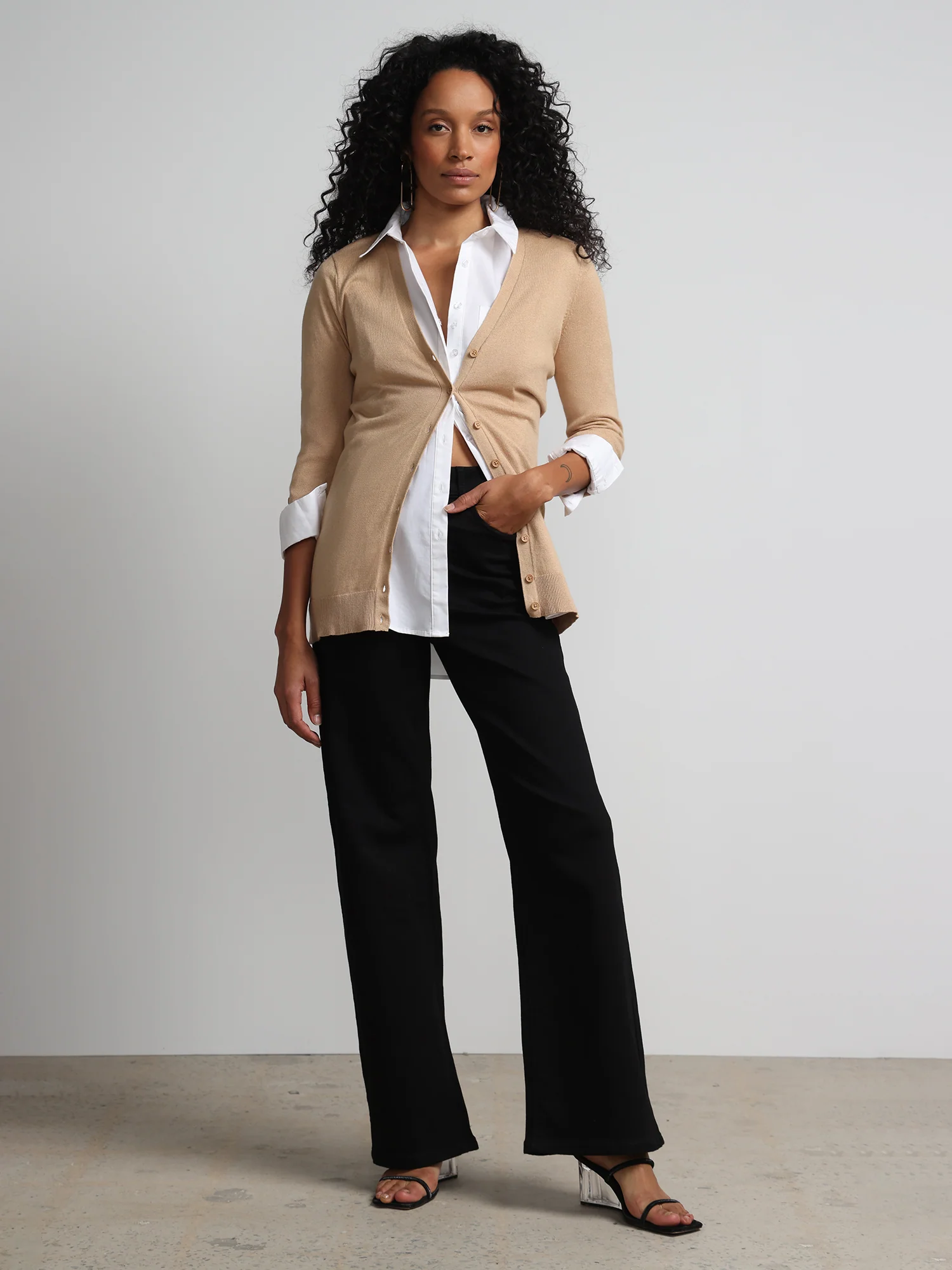 Chelsea V-Neck Long Cardigan - Image 14