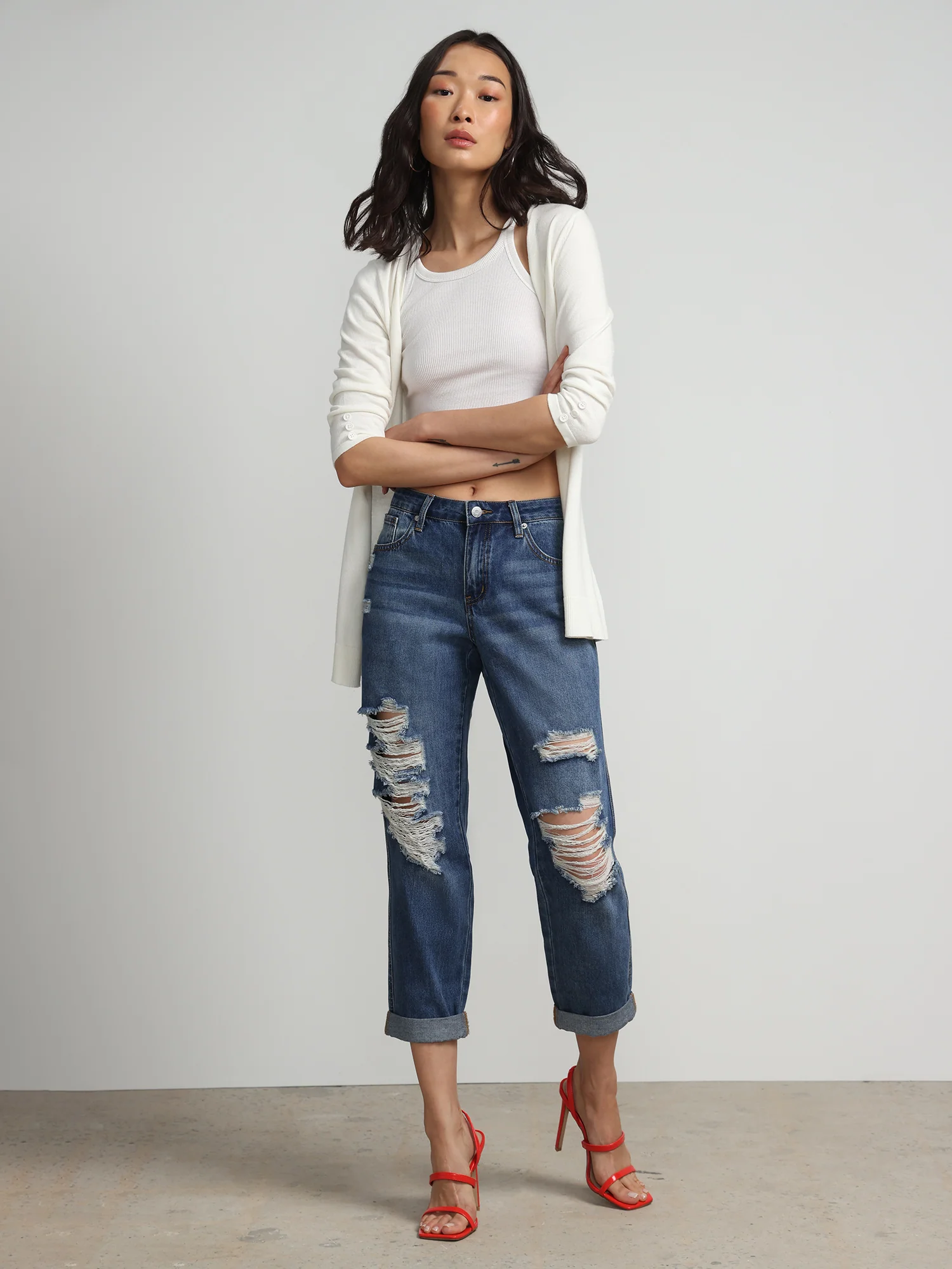 Chelsea V-Neck Long Cardigan - Image 9