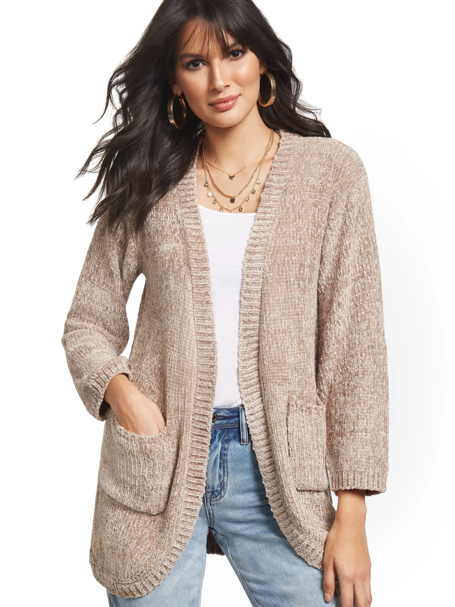 Chenille Patch-Pocket Cardigan - Image 5