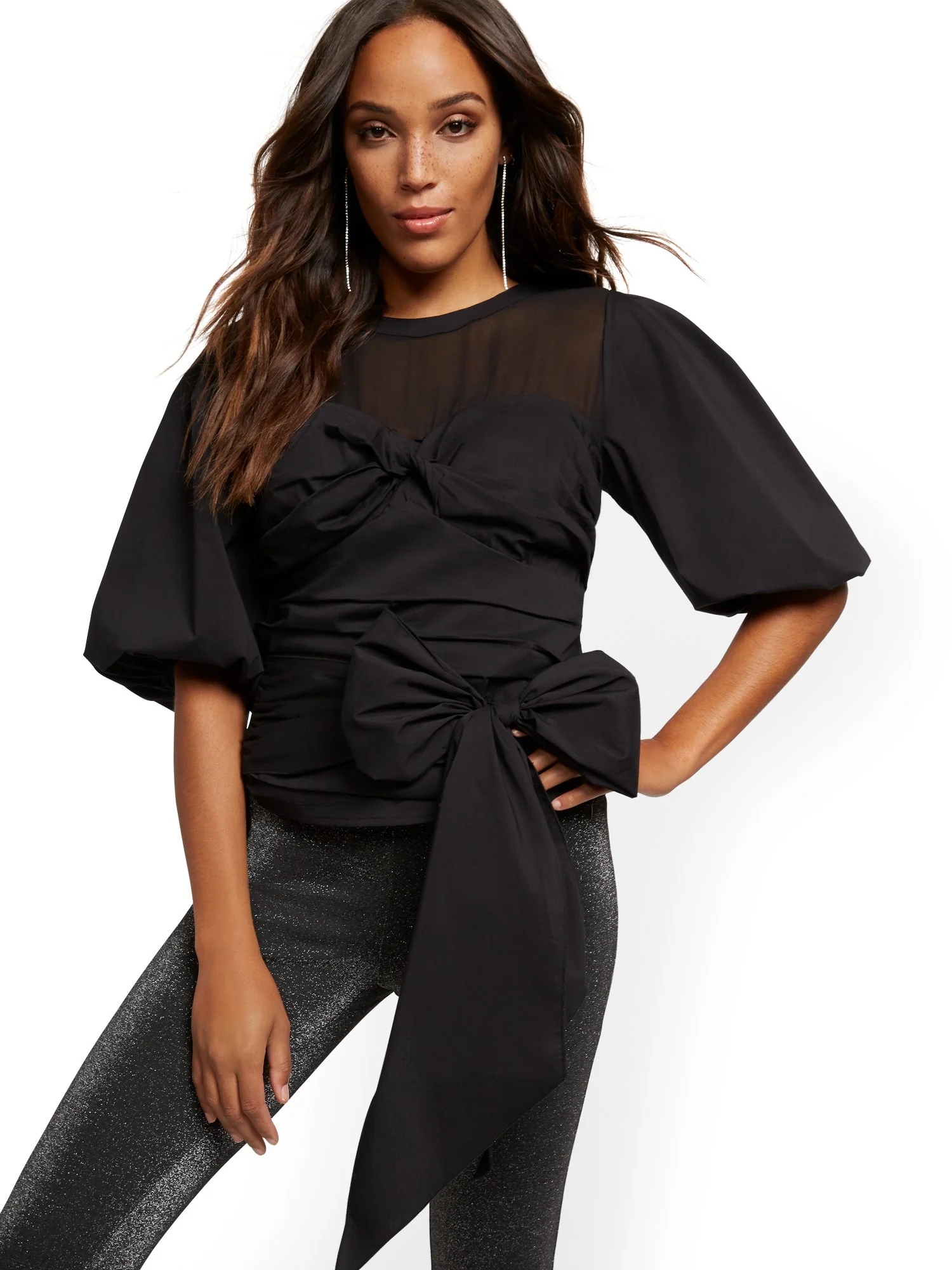 Chiffon & Poplin Blouse