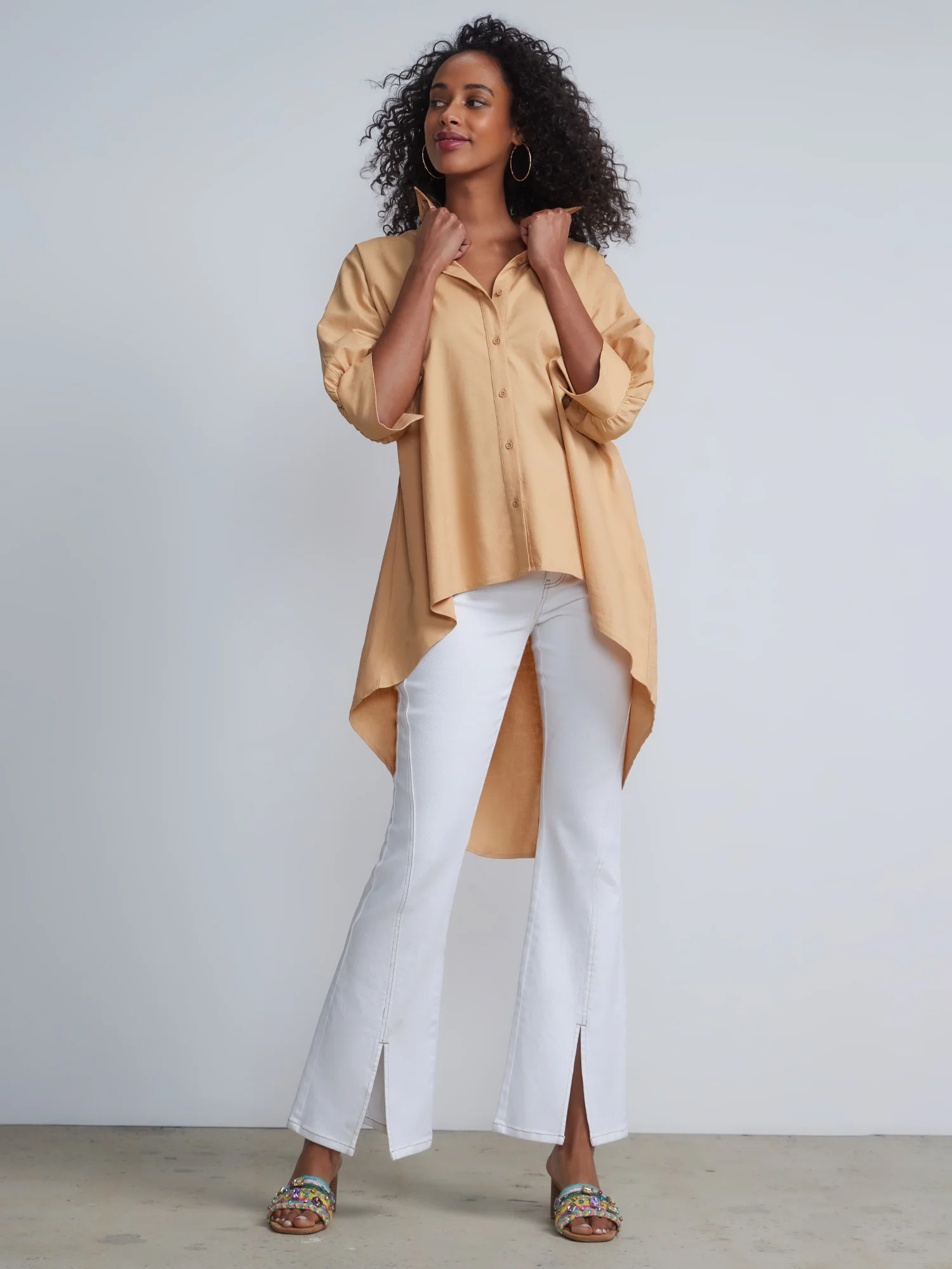 Cocoon High Low Shirt - Image 2
