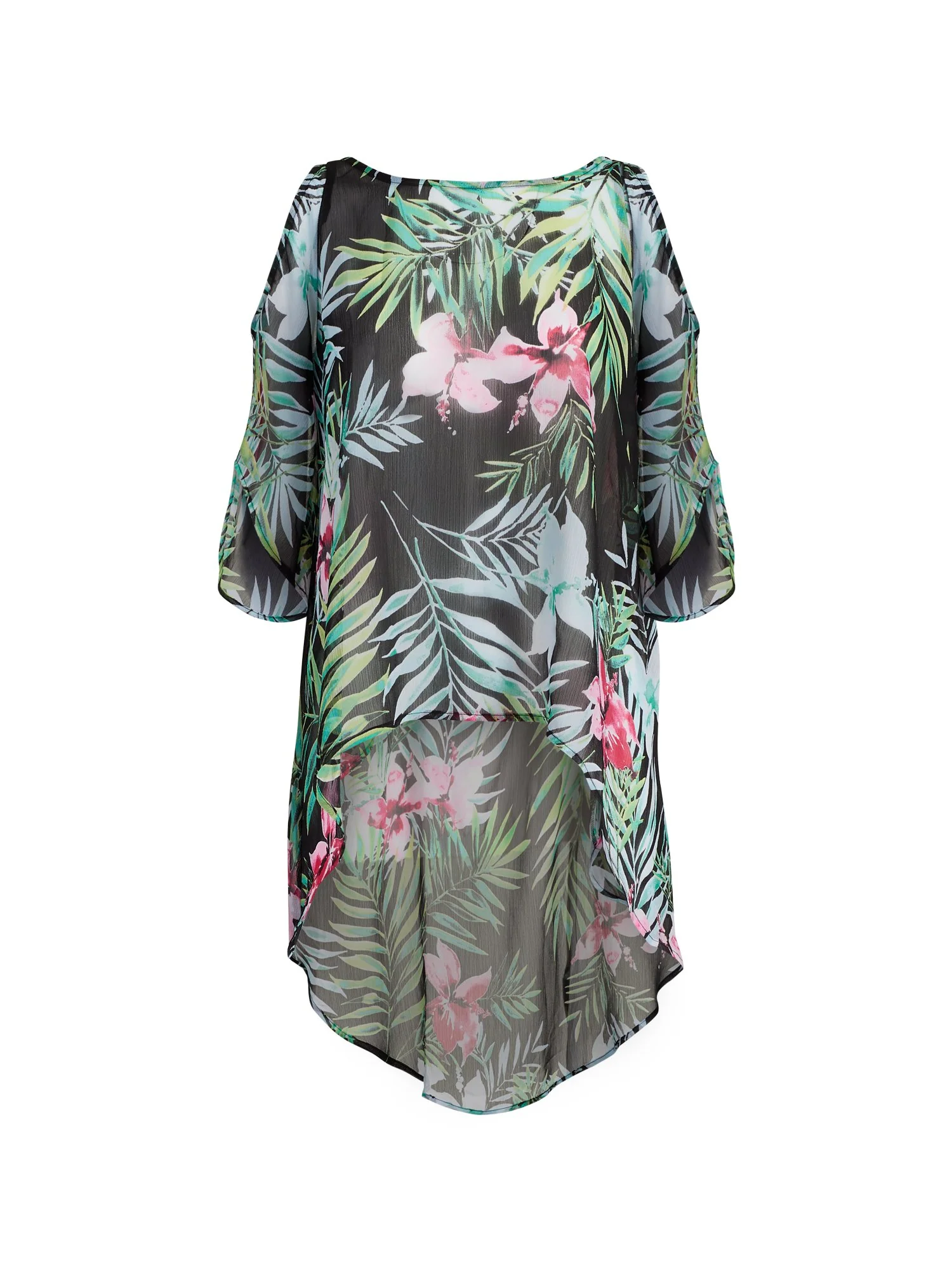 Cold-Shoulder Hi-Lo Top - 7th Avenue