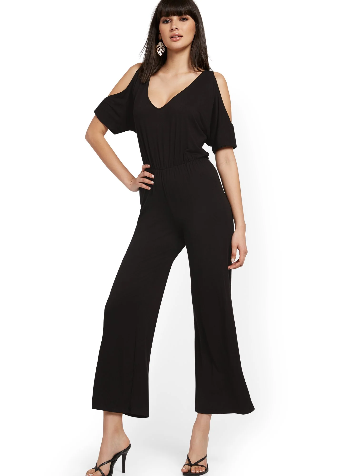 Cold-Shoulder Jumpsuit - NY&C Style System - Image 2