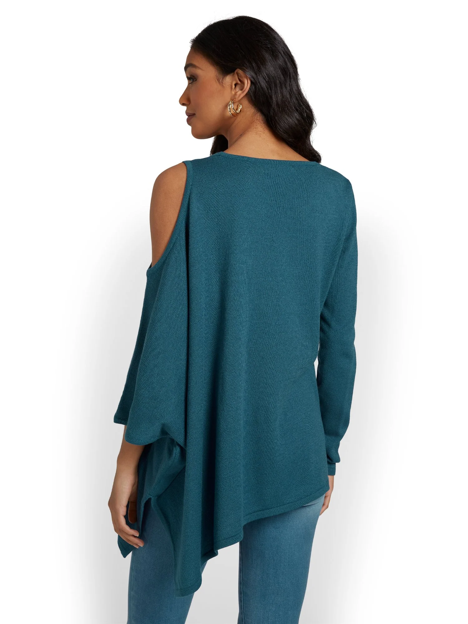 Cold-Shoulder Poncho - Image 3