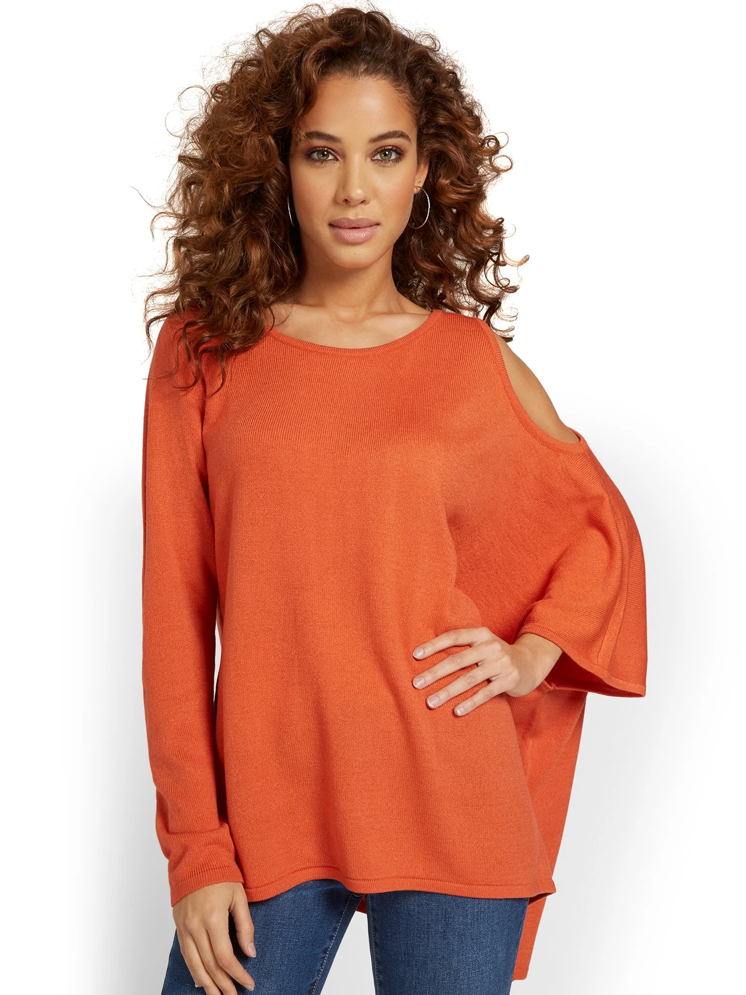 Cold-Shoulder Poncho - Image 6