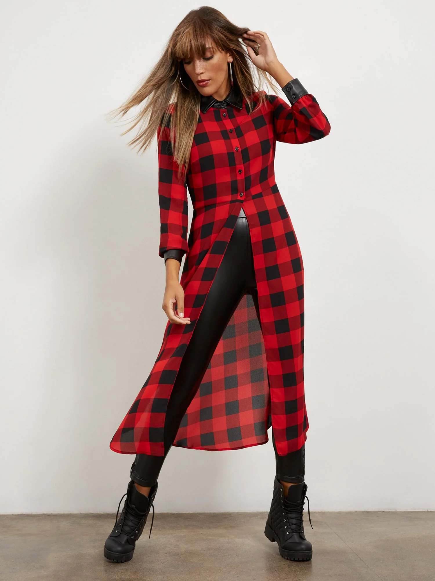 Collared Maxi Shirt