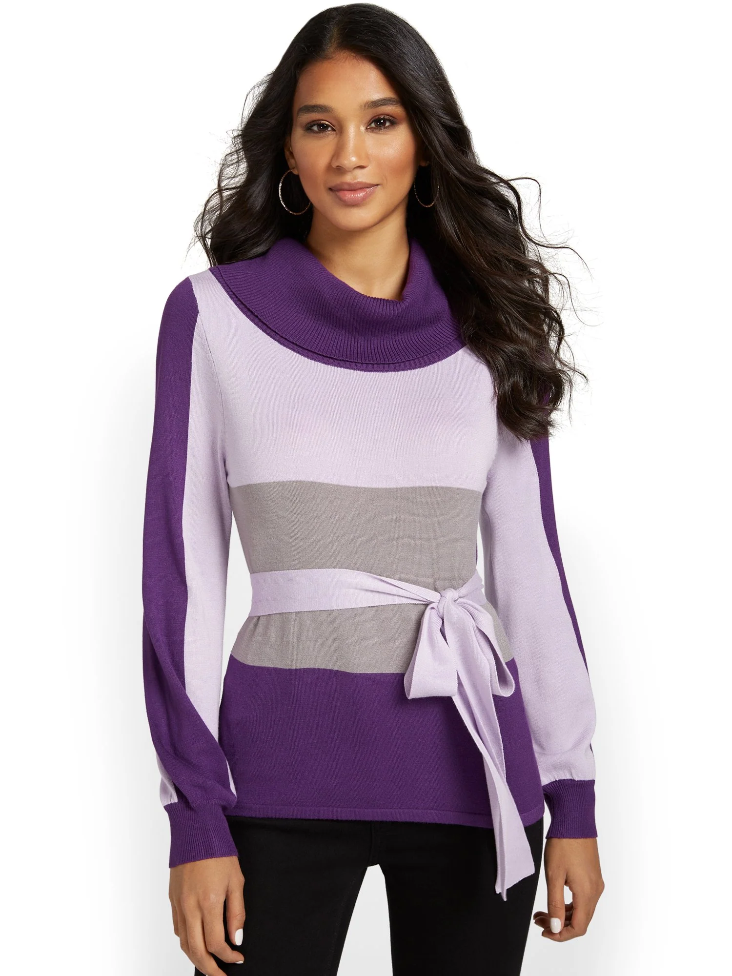 Colorblock Boatneck Sweater - Image 8