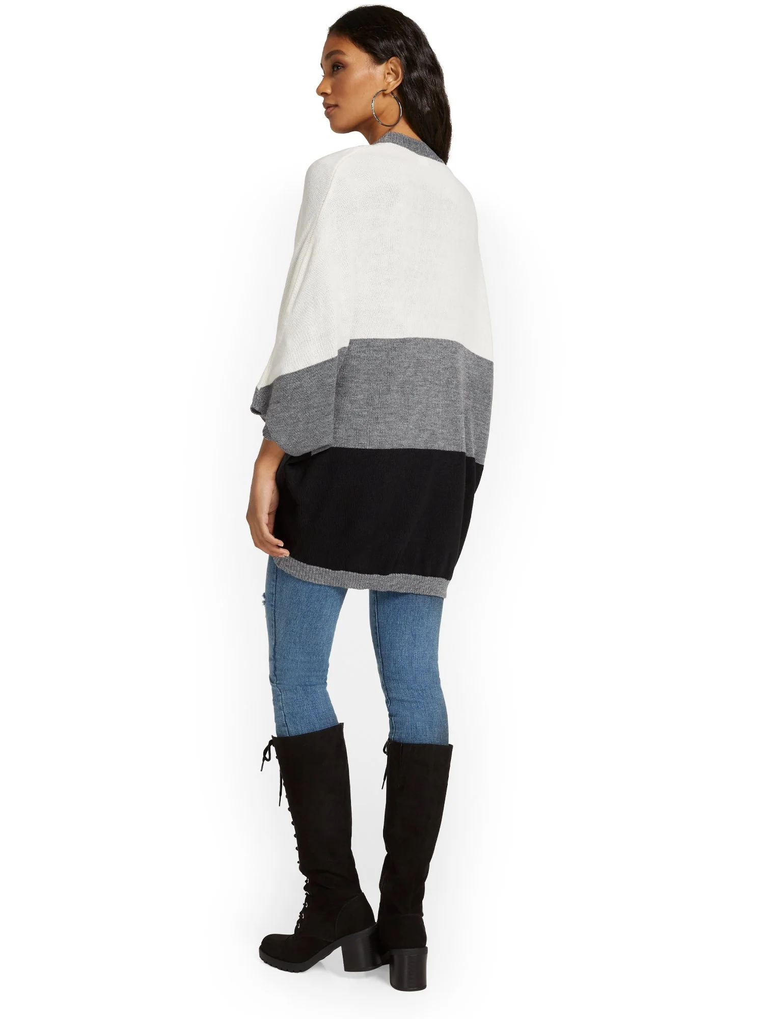 Colorblock Cocoon Cardigan - Image 7
