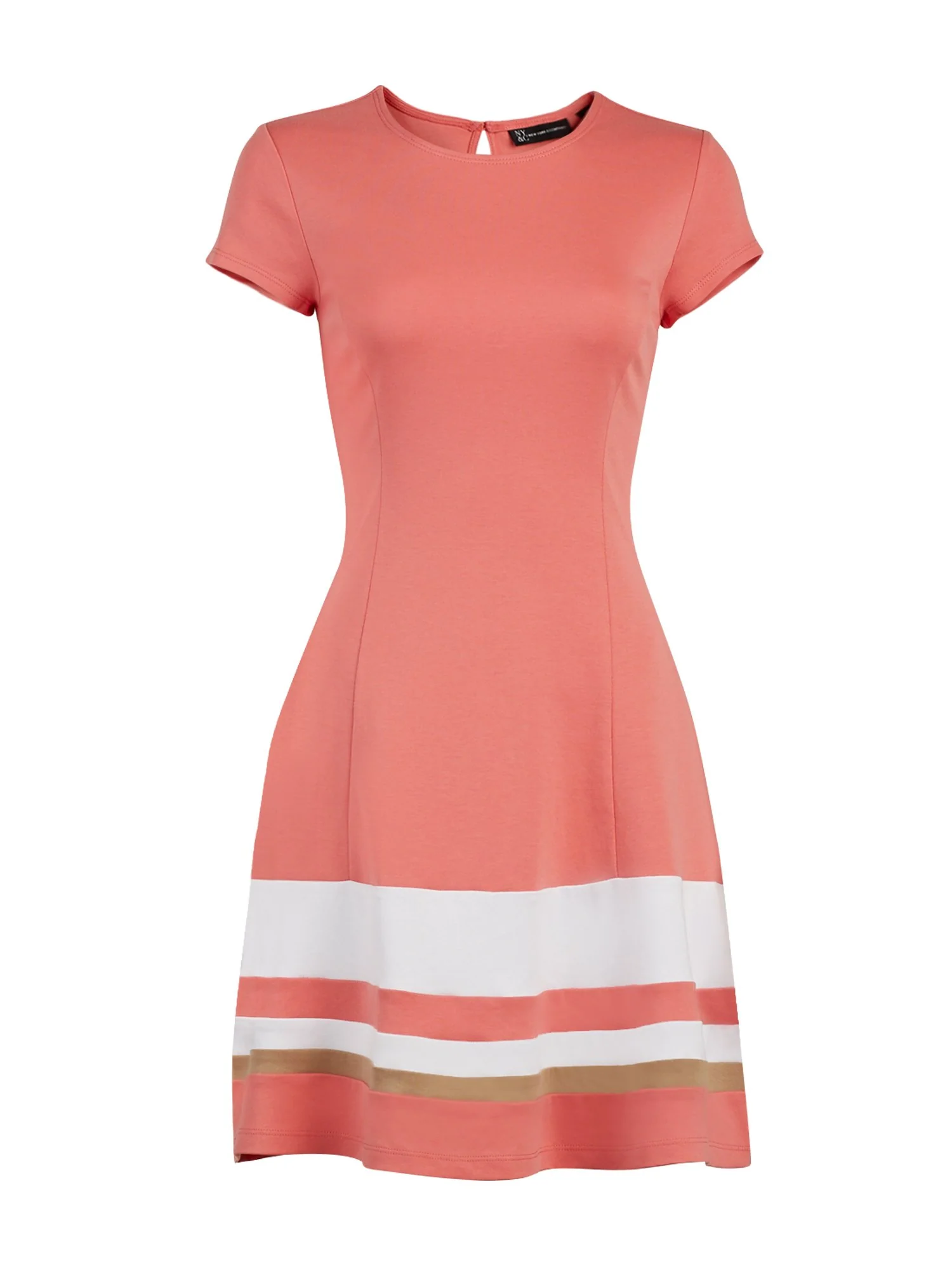 Colorblock Cotton Fit and Flare Dress - Image 13