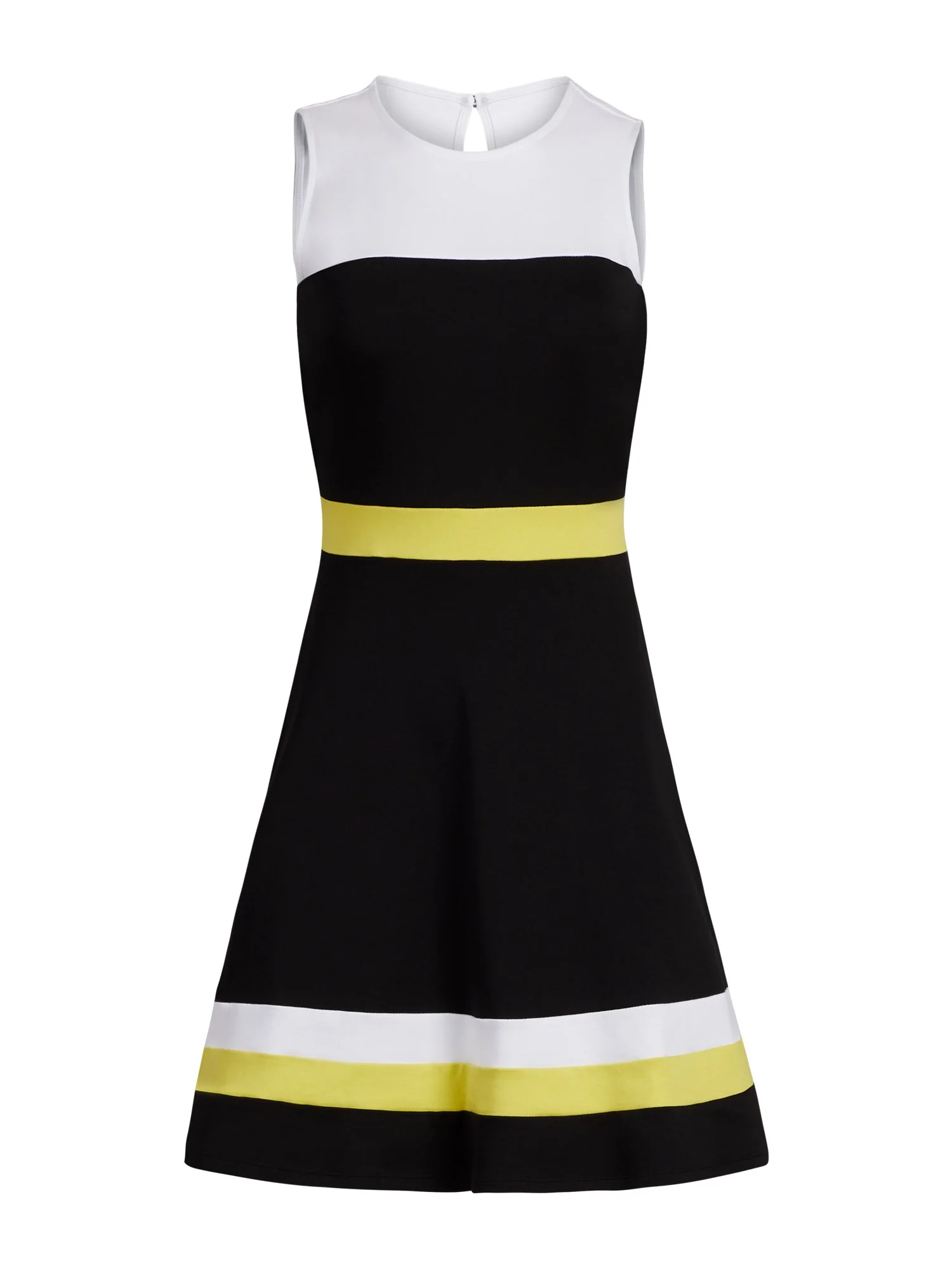 Colorblock Cotton Fit and Flare Dress - Image 12