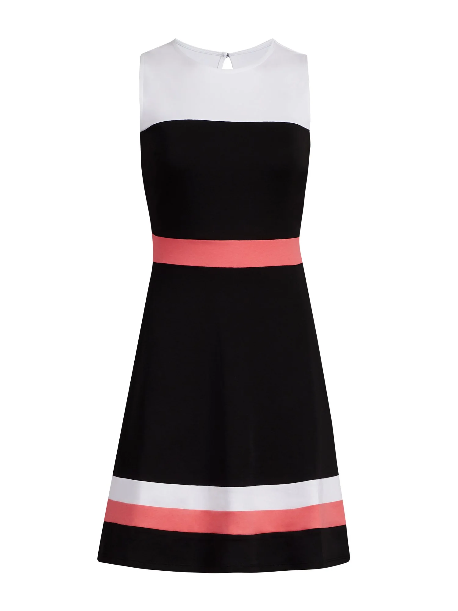 Colorblock Cotton Fit and Flare Dress - Image 4