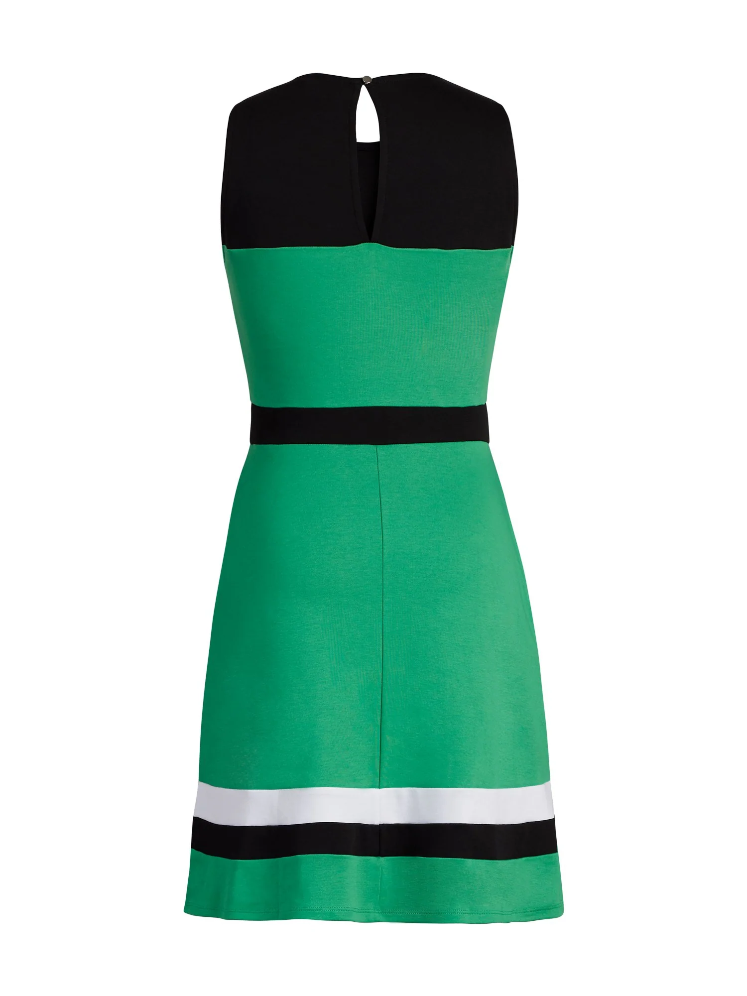 Colorblock Cotton Fit and Flare Dress - Image 9