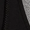 Colorblock Cut-Out French Terry Hoodie - Black & Grey - Image 4