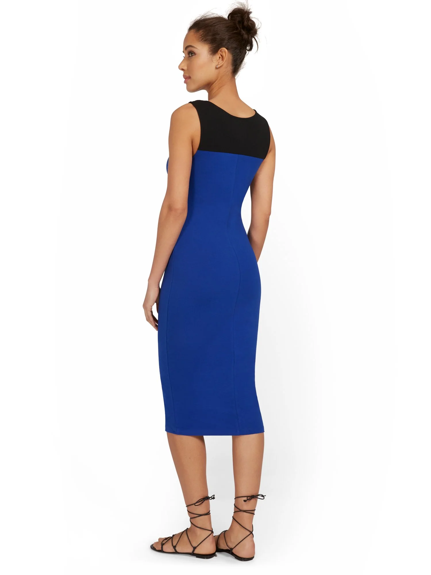 Colorblock Cutout Tank Midi Dress - Everyday Collection - Image 3
