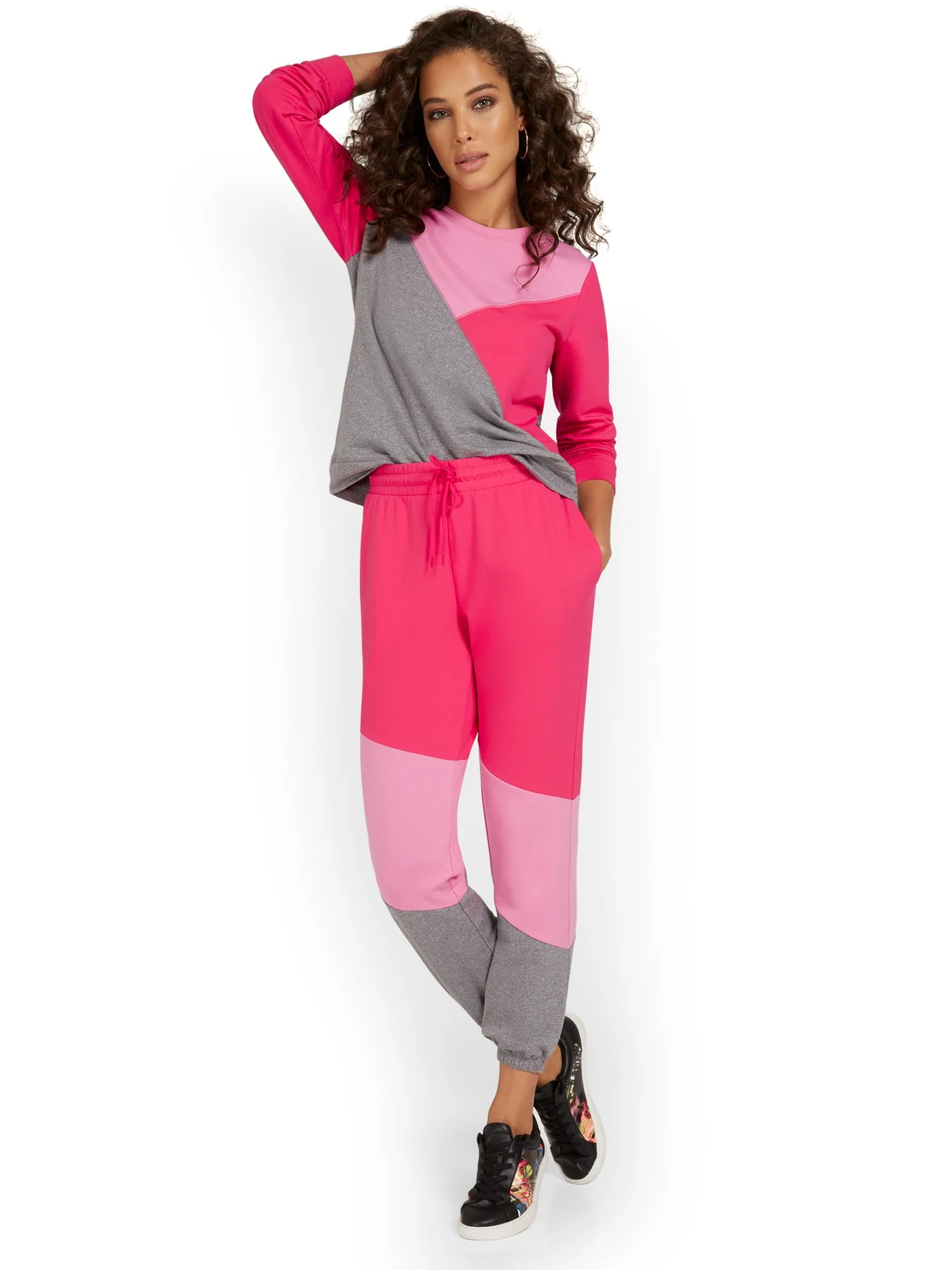 Colorblock French Terry Jogger Pant - Image 3