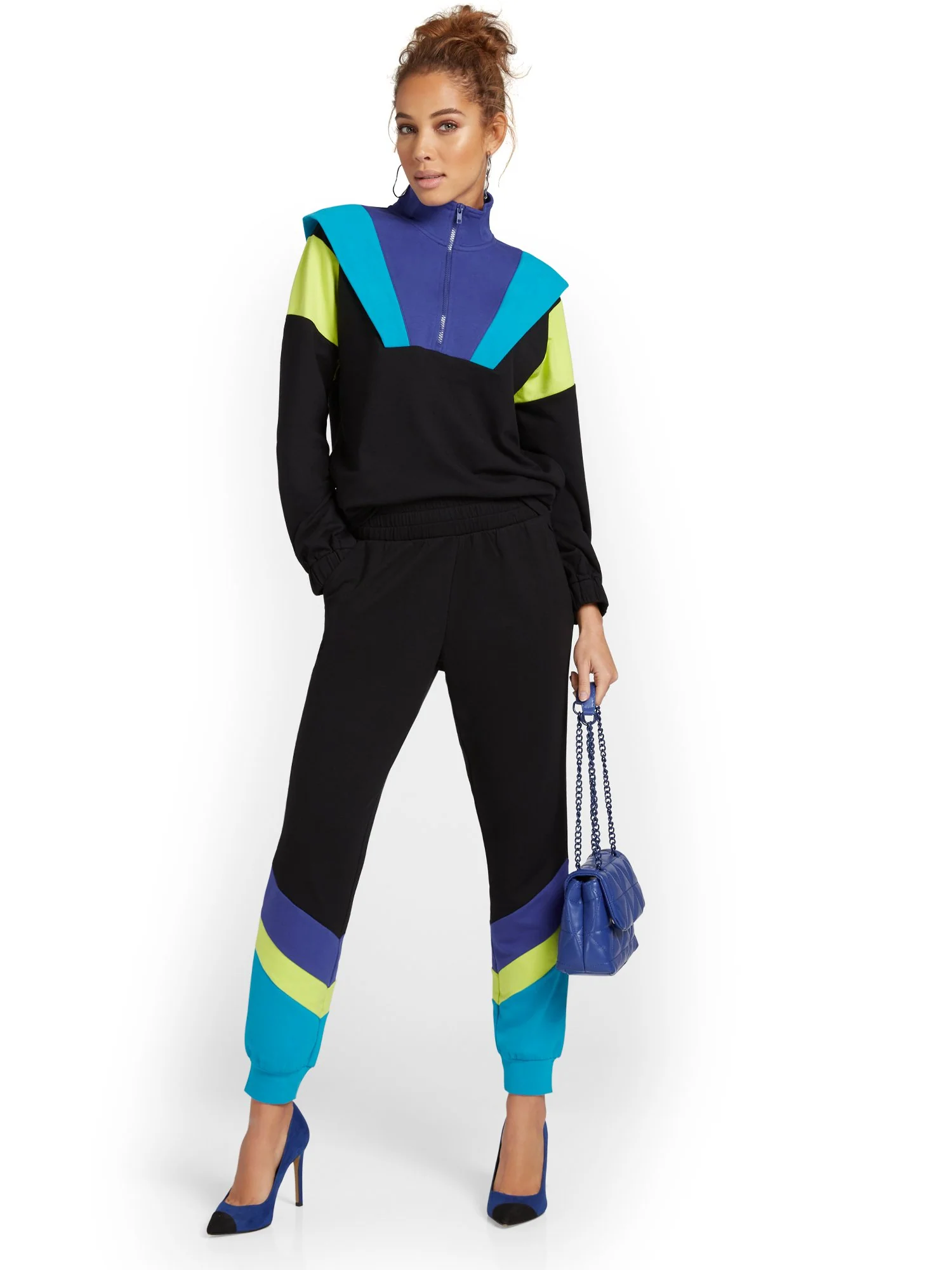 Colorblock French Terry Jogger Pant - Image 3