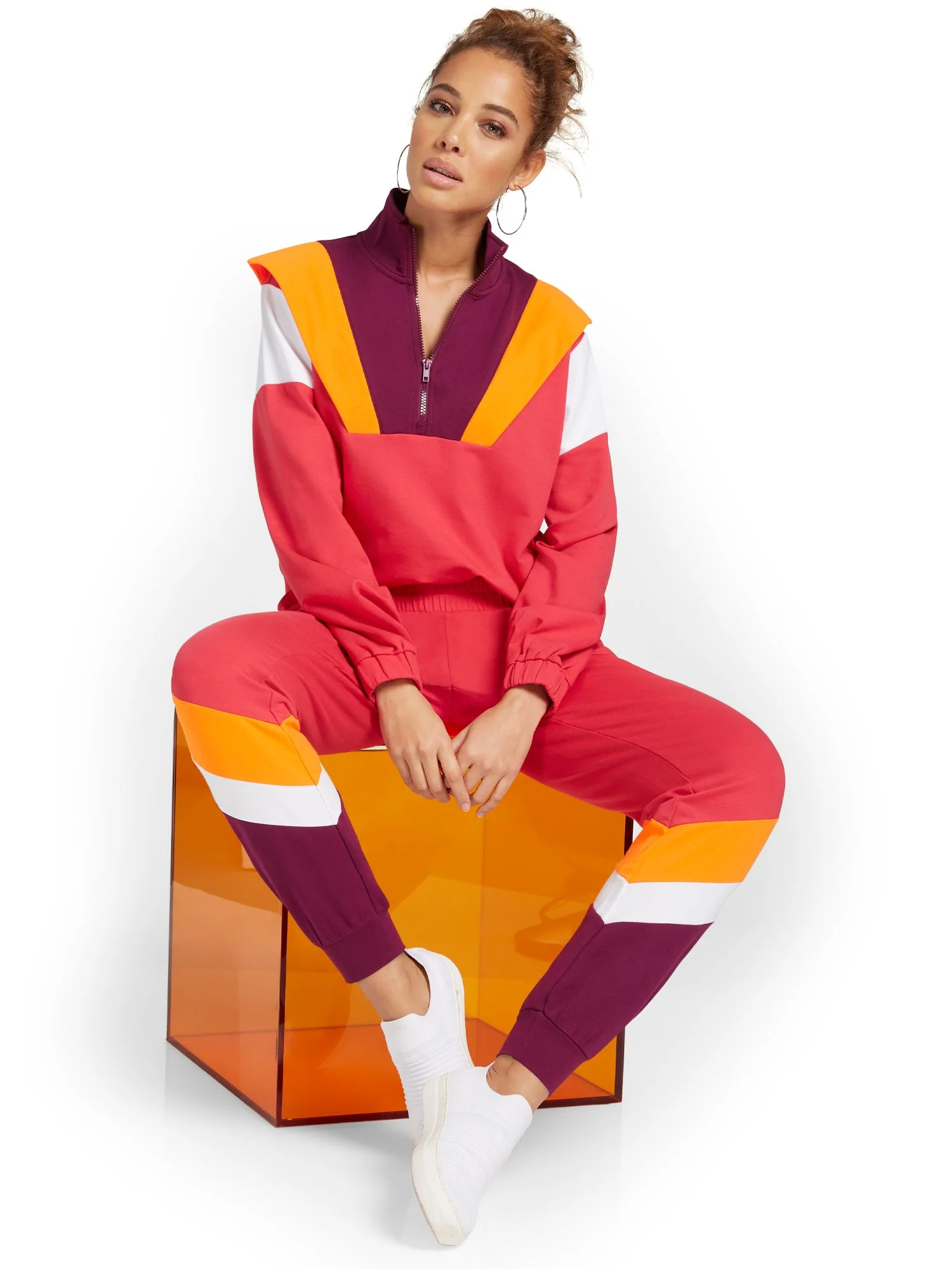 Colorblock French Terry Jogger Pant - Image 6