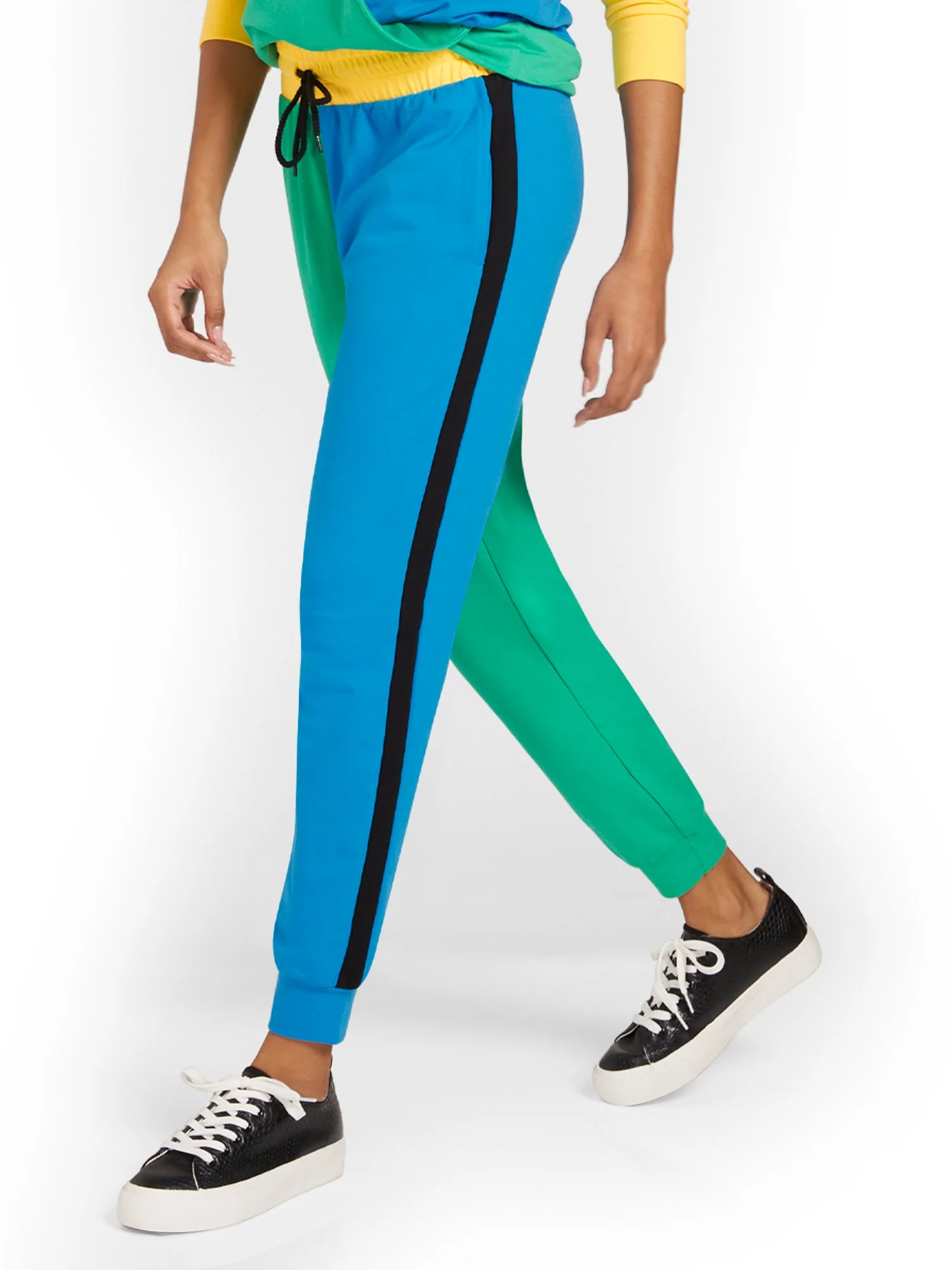 Colorblock French Terry Jogger Pant - Multicolored