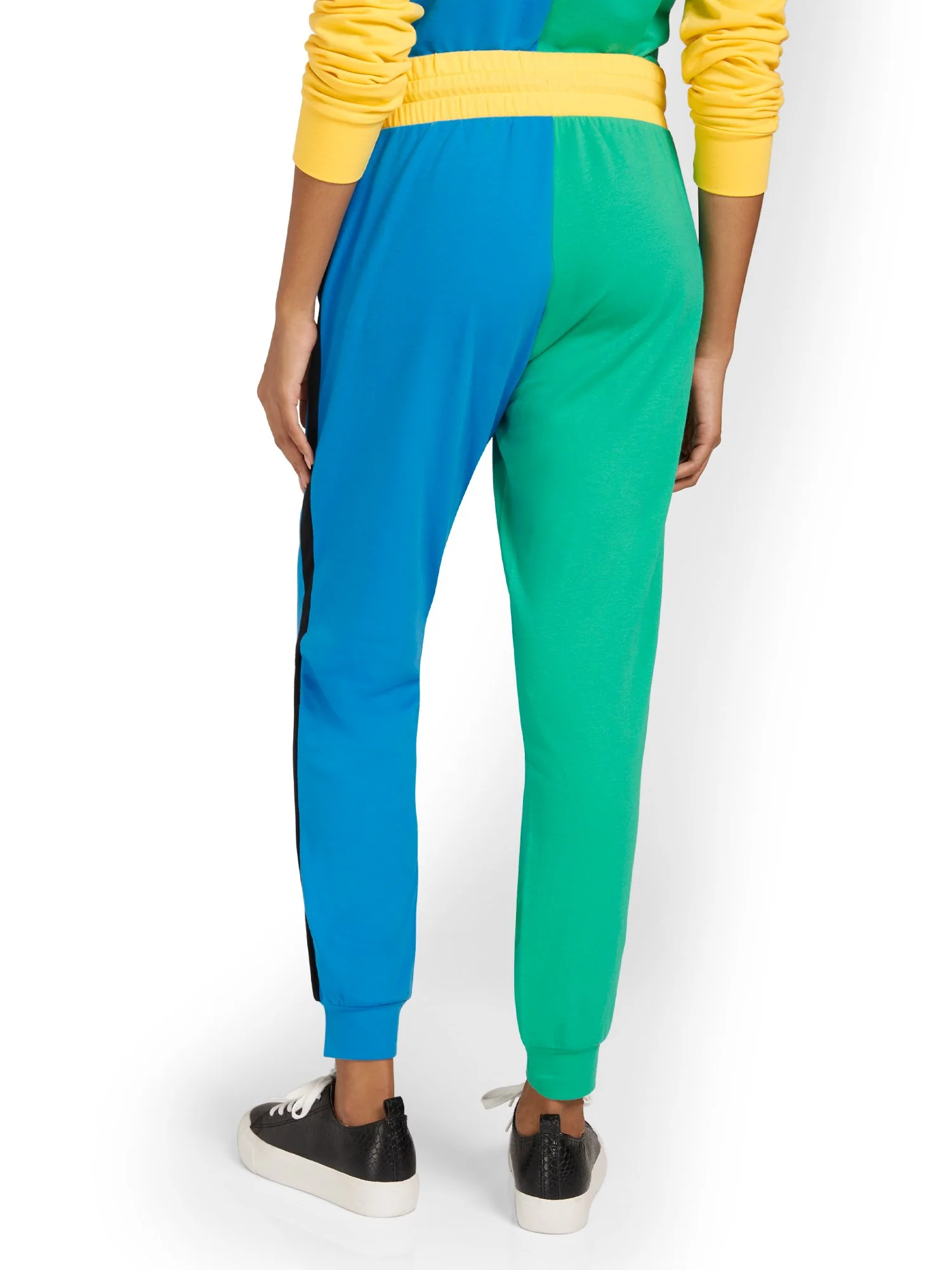 Colorblock French Terry Jogger Pant - Multicolored - Image 3