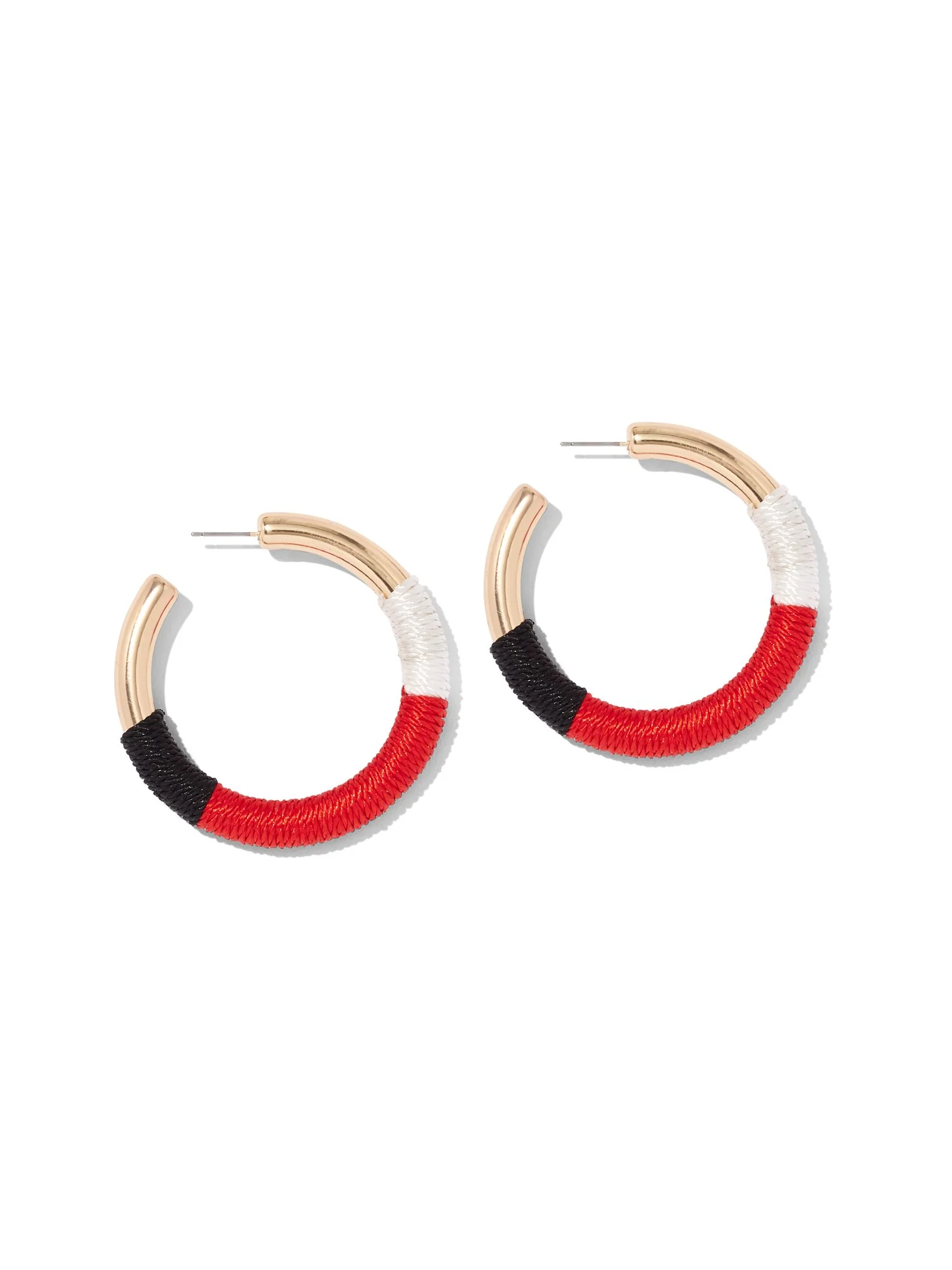 Colorblock Hoop Earrings - Image 3
