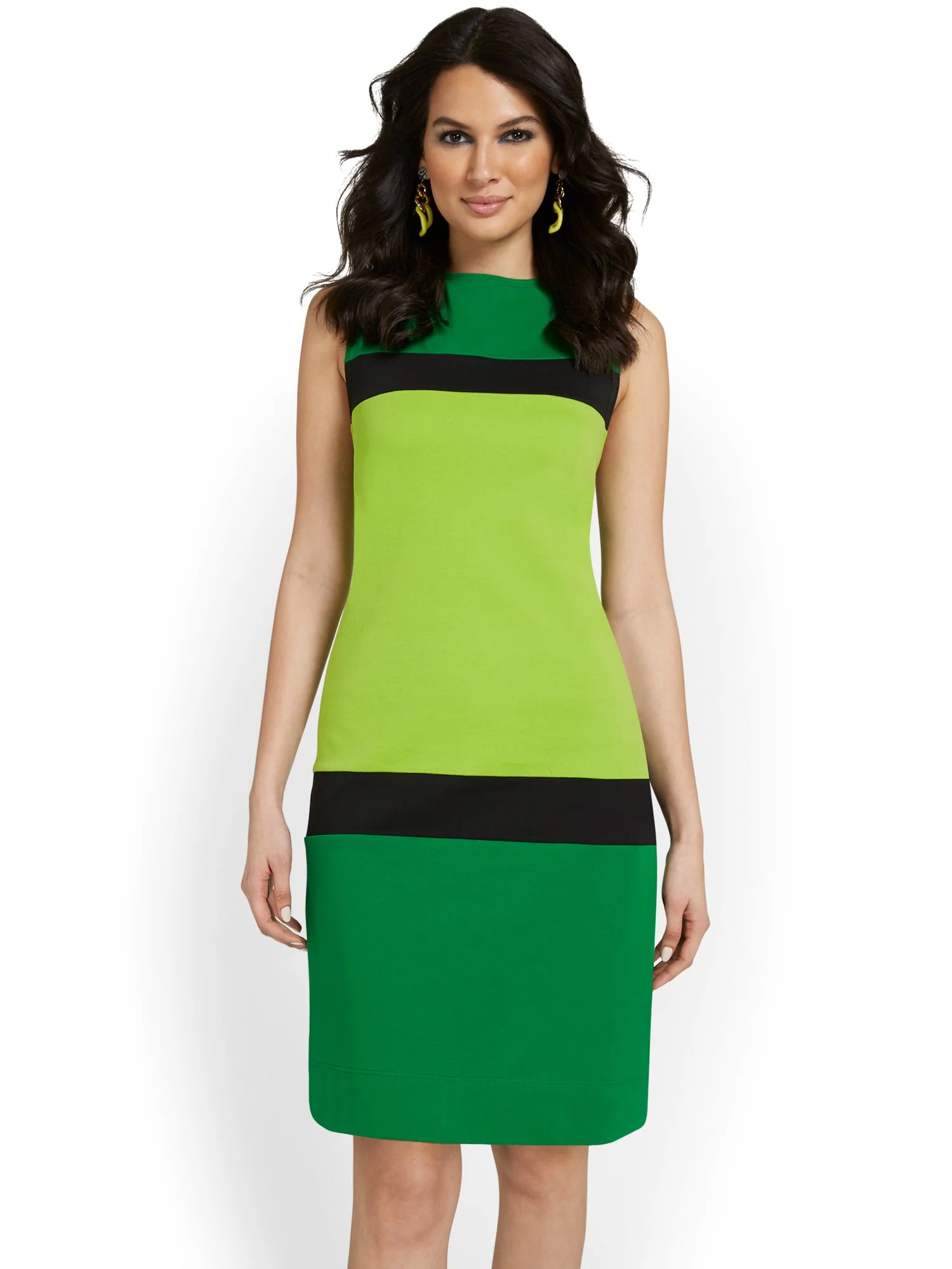 Colorblock Shift Dress - City Knits - Image 6