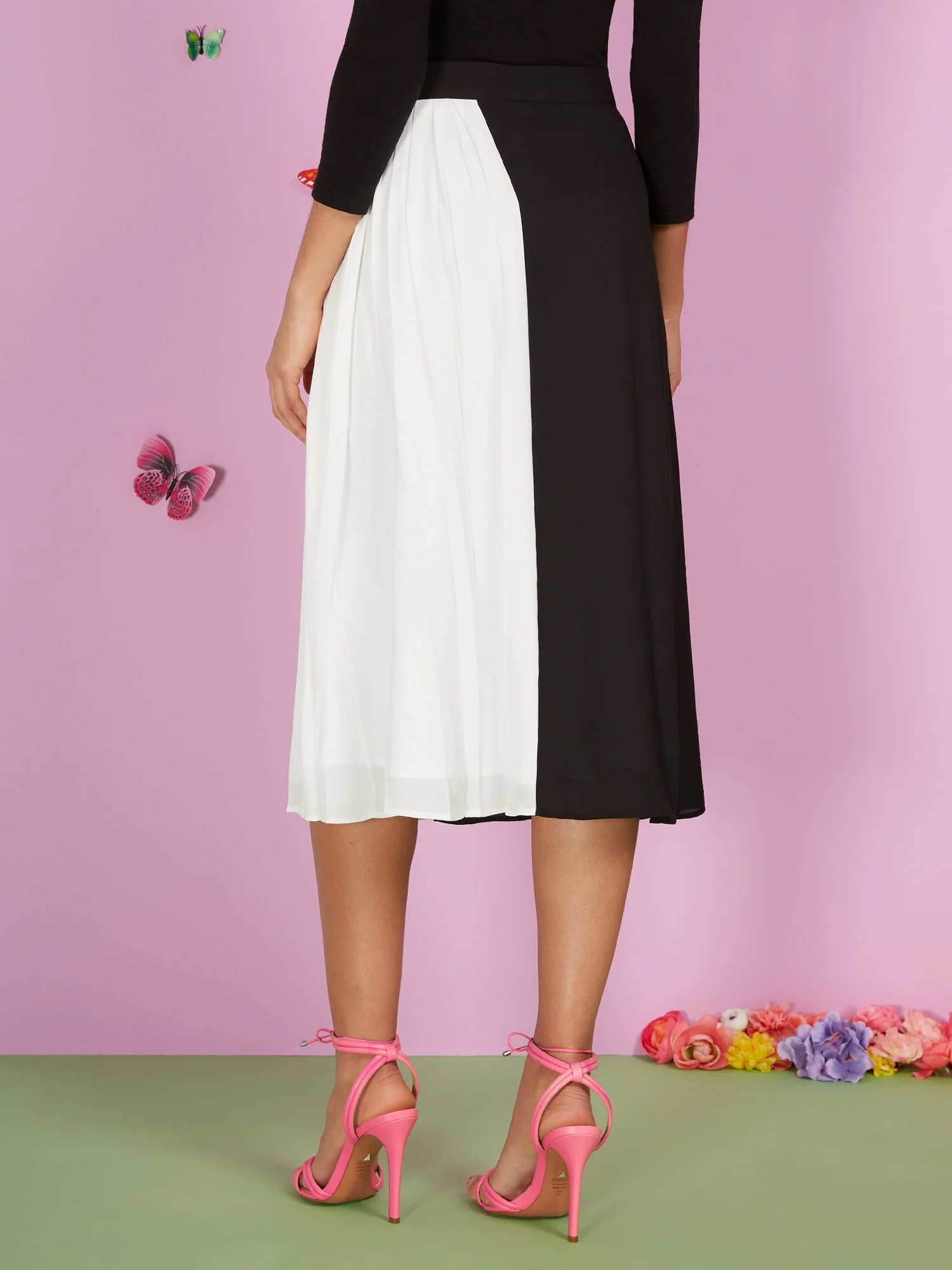 Colorblock Side-Tie Skirt - Image 3