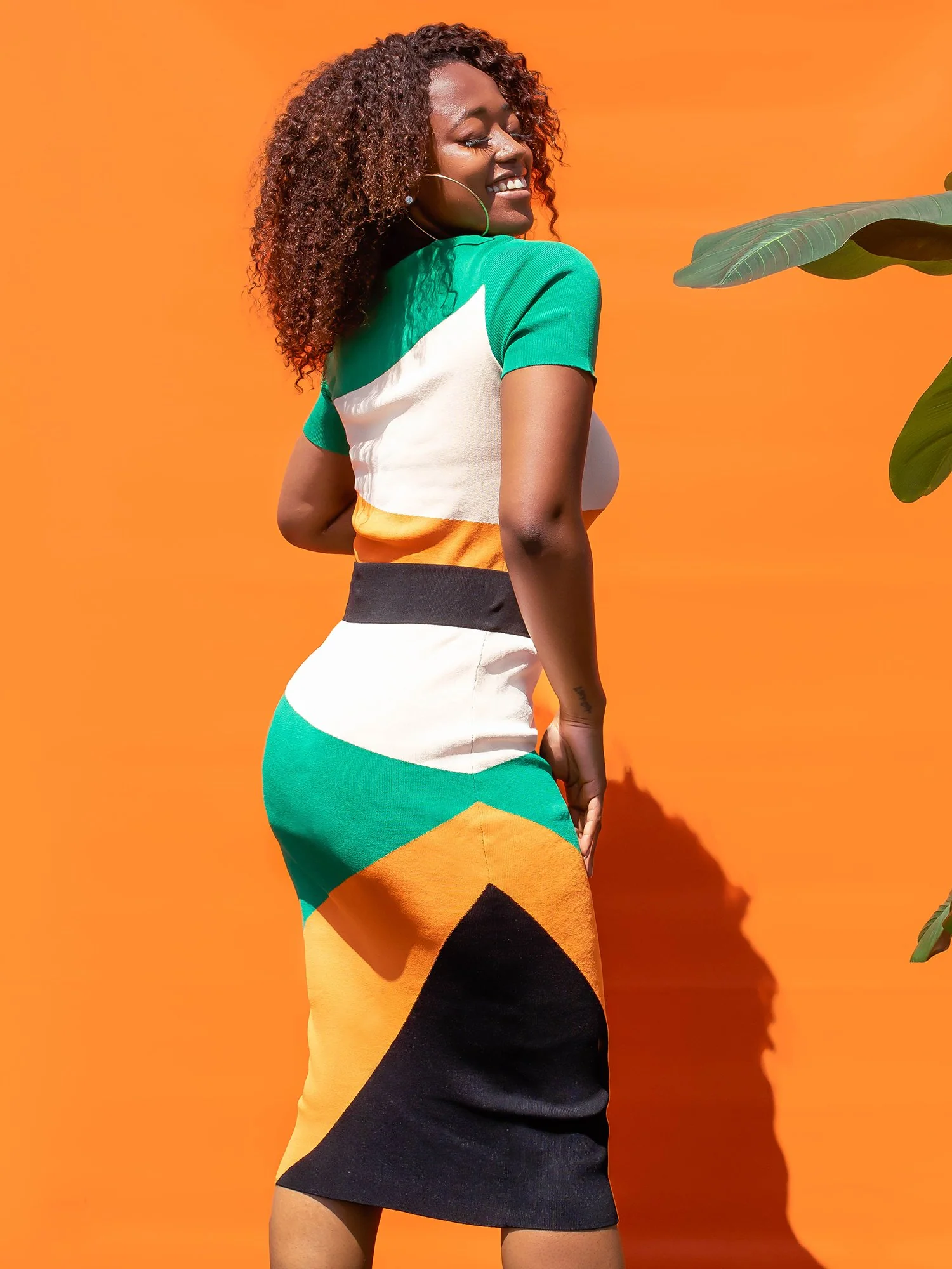 Colorblock Sweater Pencil Skirt - The NY&C Legacy Collection - Image 3