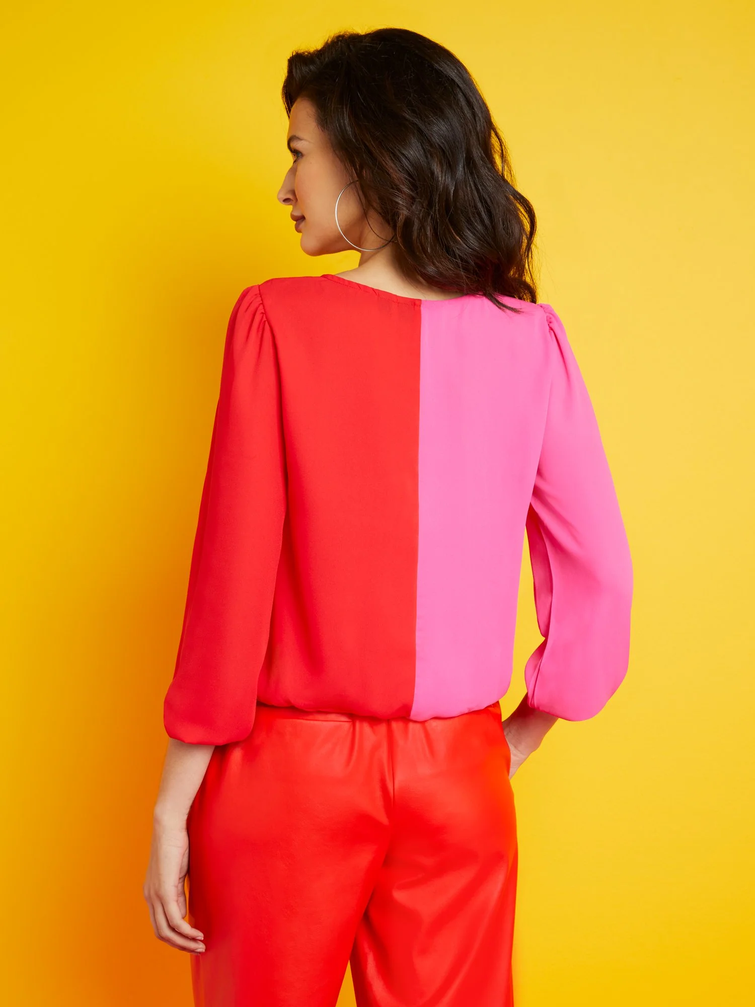 Colorblock Two-Tone Top - Image 3