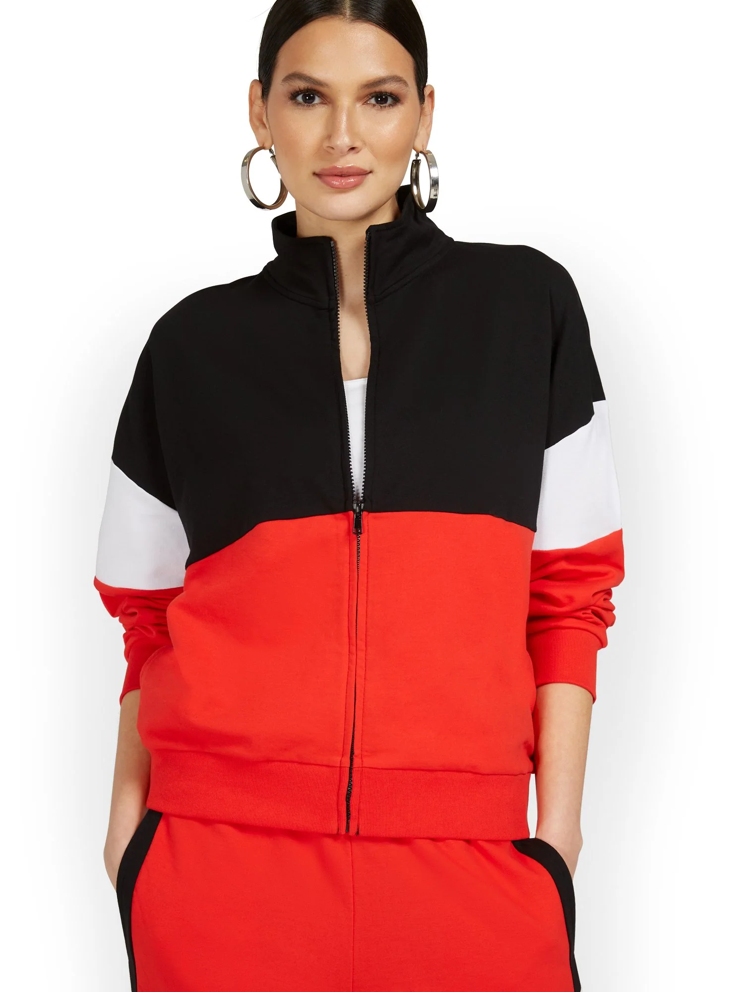 Colorblock Zip-Up Jacket - Image 2